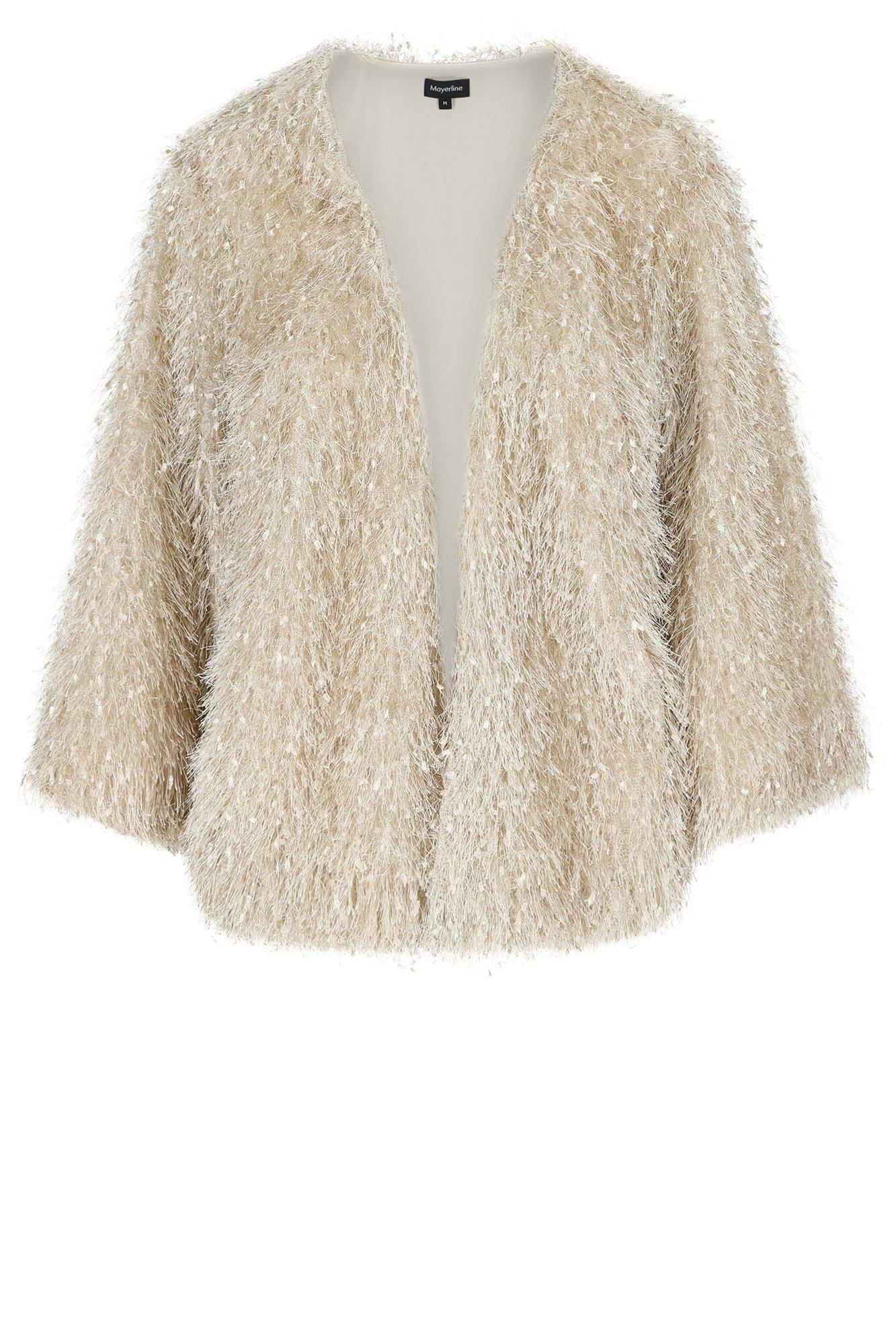 Cardigans - Cardigan à effet plumes