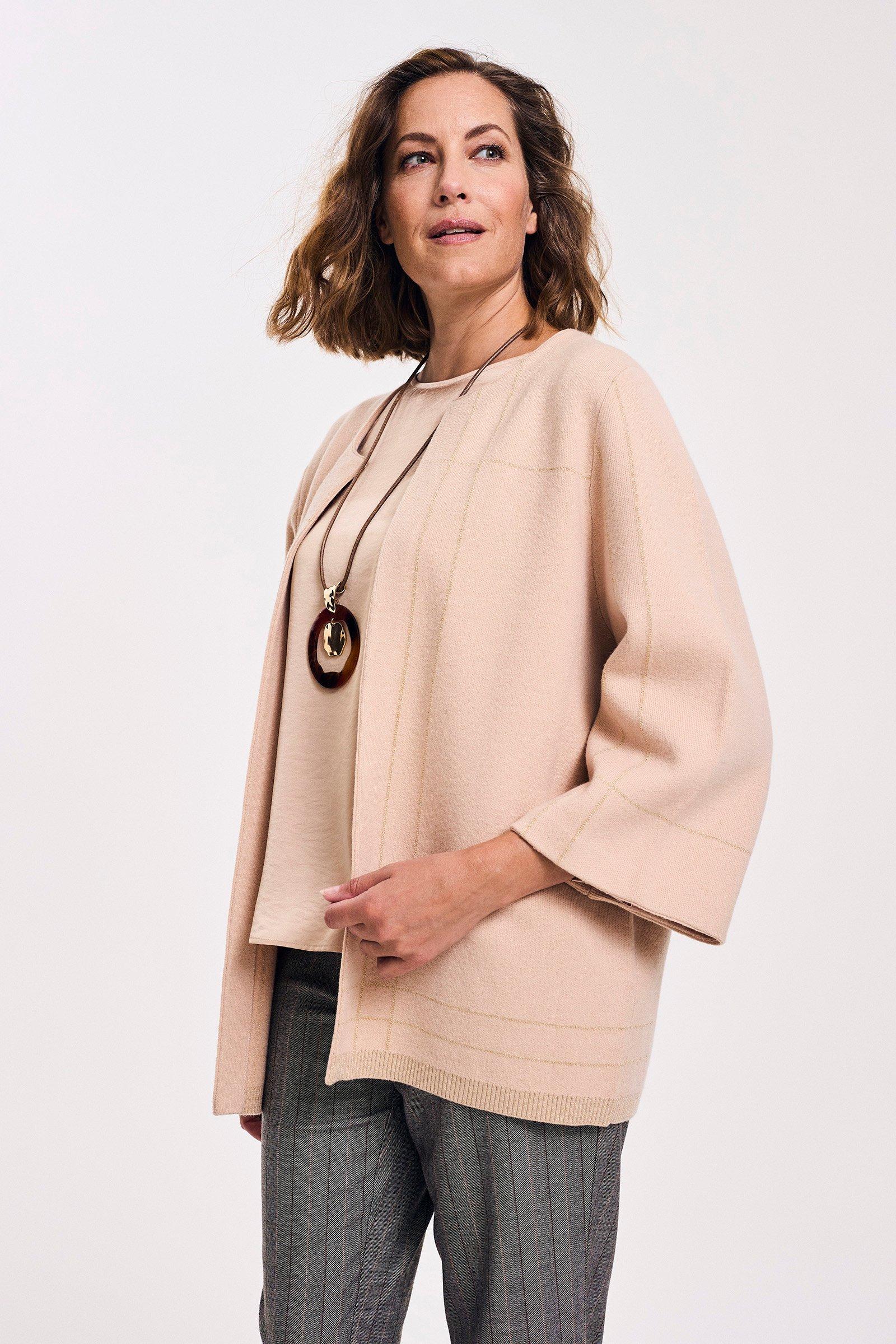 Cardigan - Cardigan met lurexpatroon