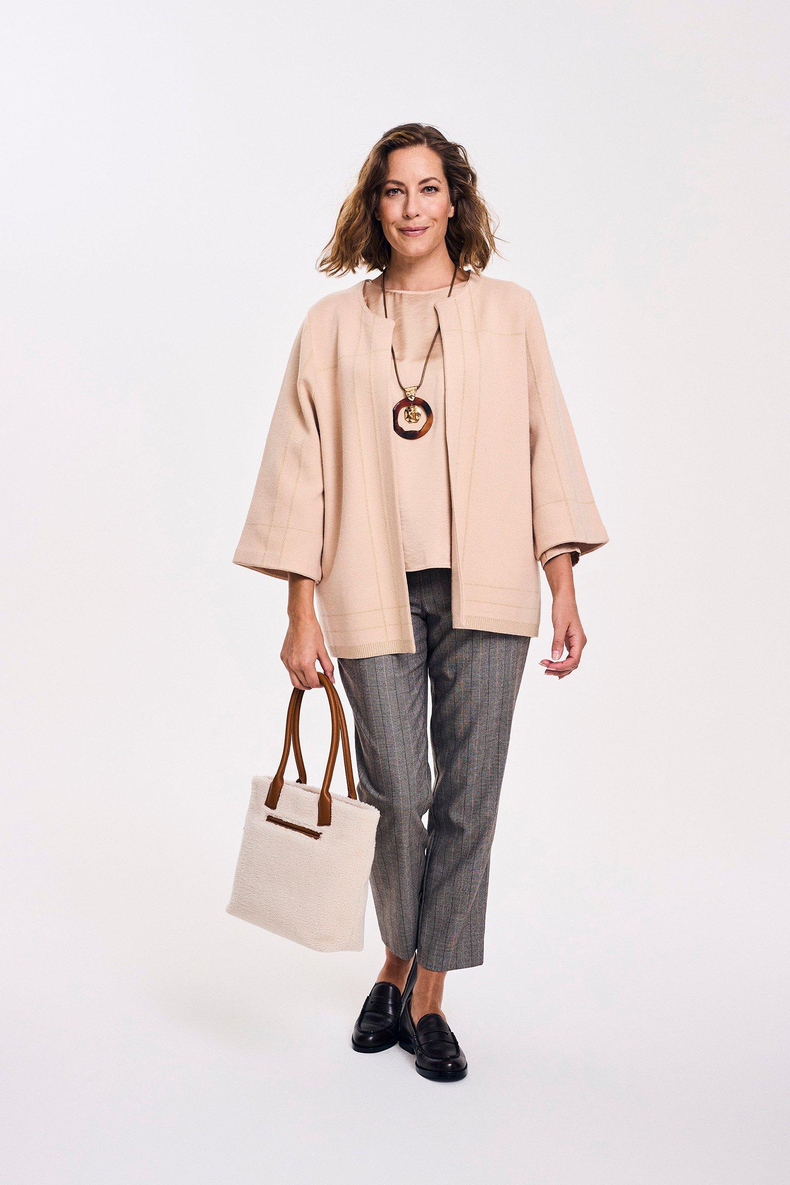 Cardigan - Cardigan met lurexpatroon