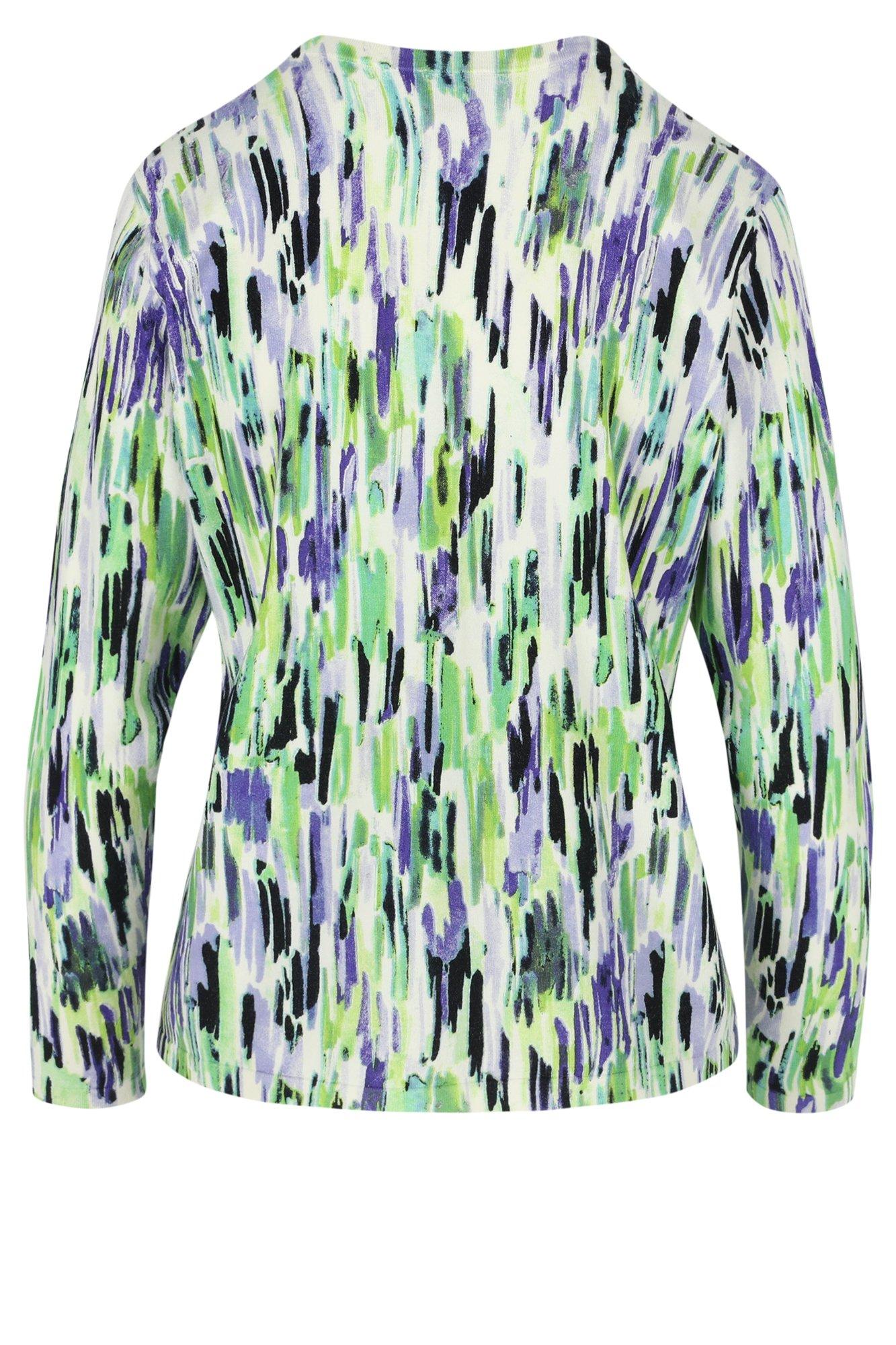 Cardigan - Printcardigan met ronde hals