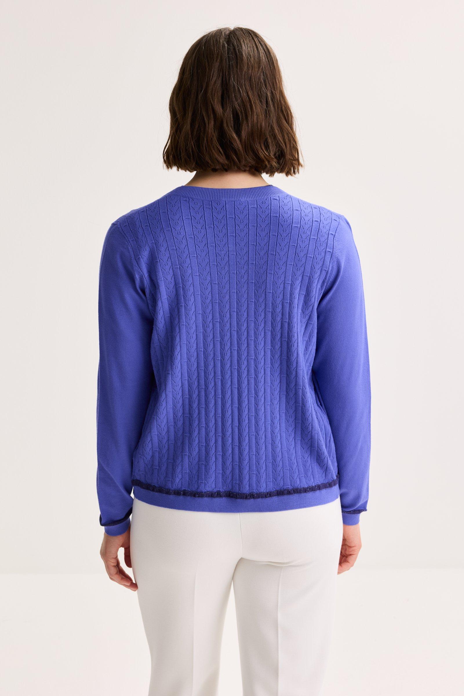 Cardigan - Korte cardigan met kabelmotief