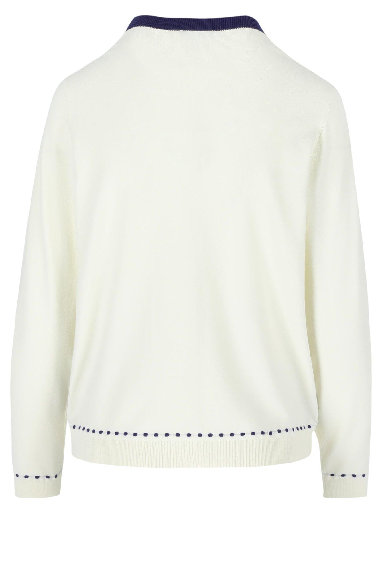 Cardigans - Cardigan jacquard col en V bicolore