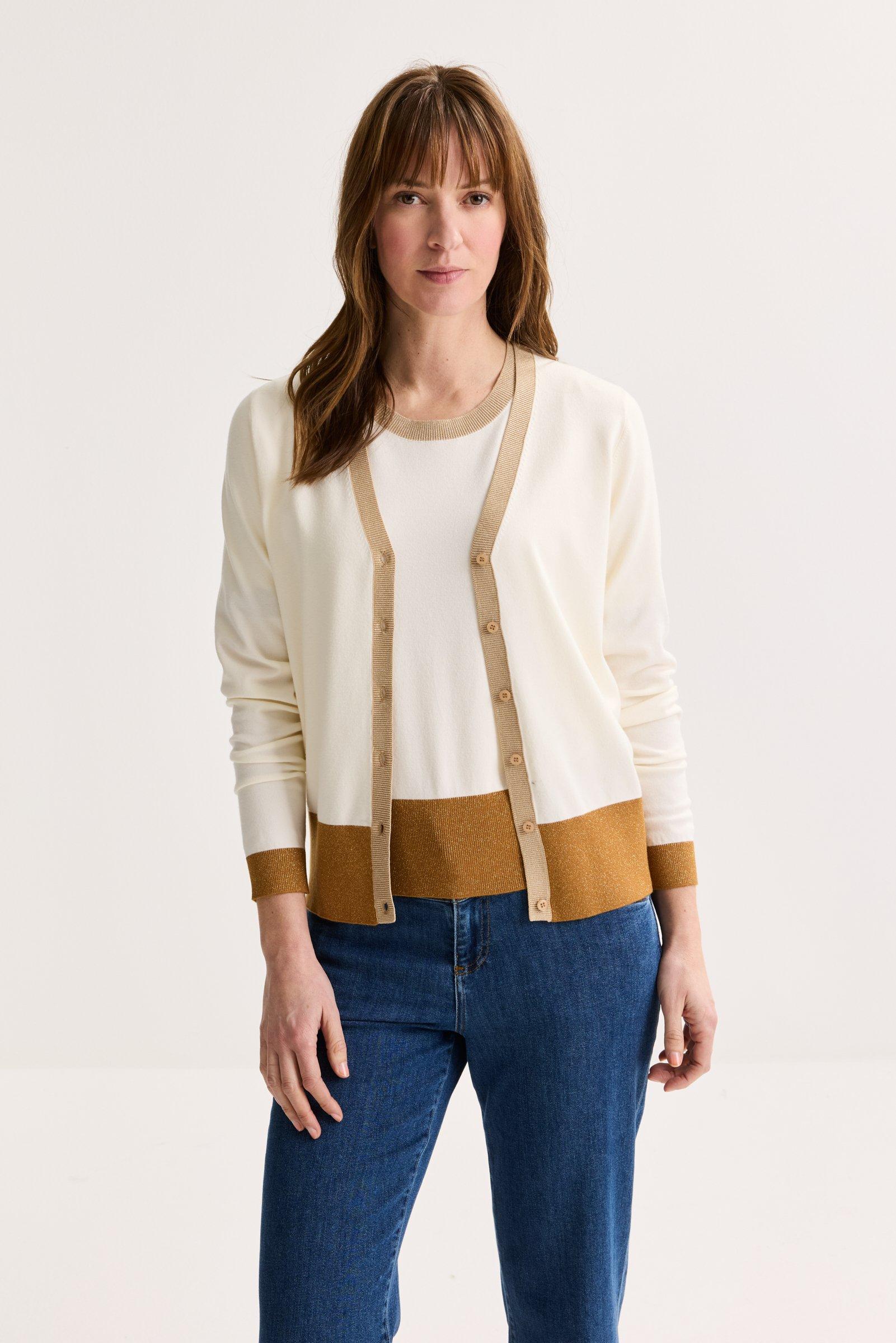 Korte cardigan met V-hals - may