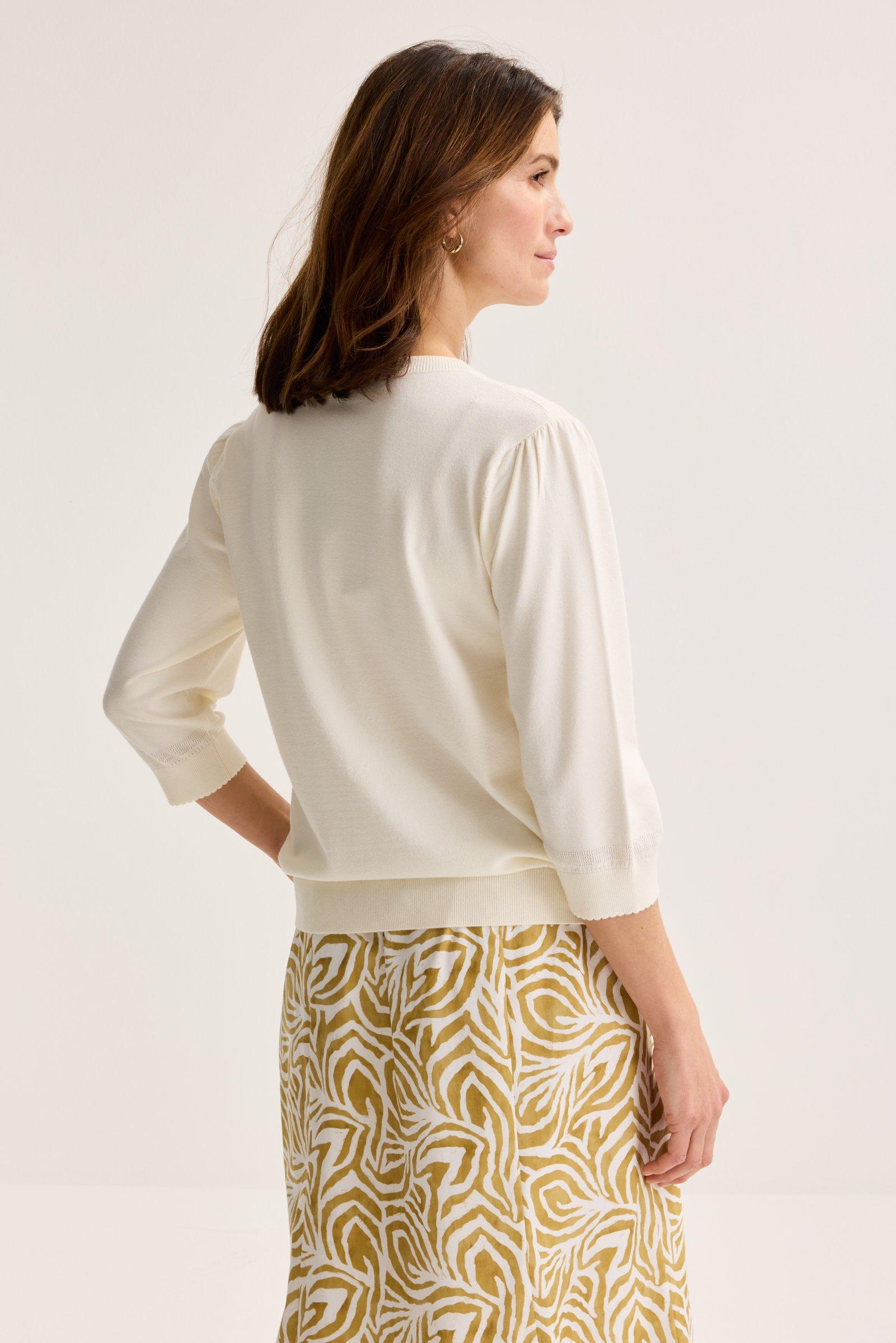Pulls - Pull ajouré fin manches bouffantes
