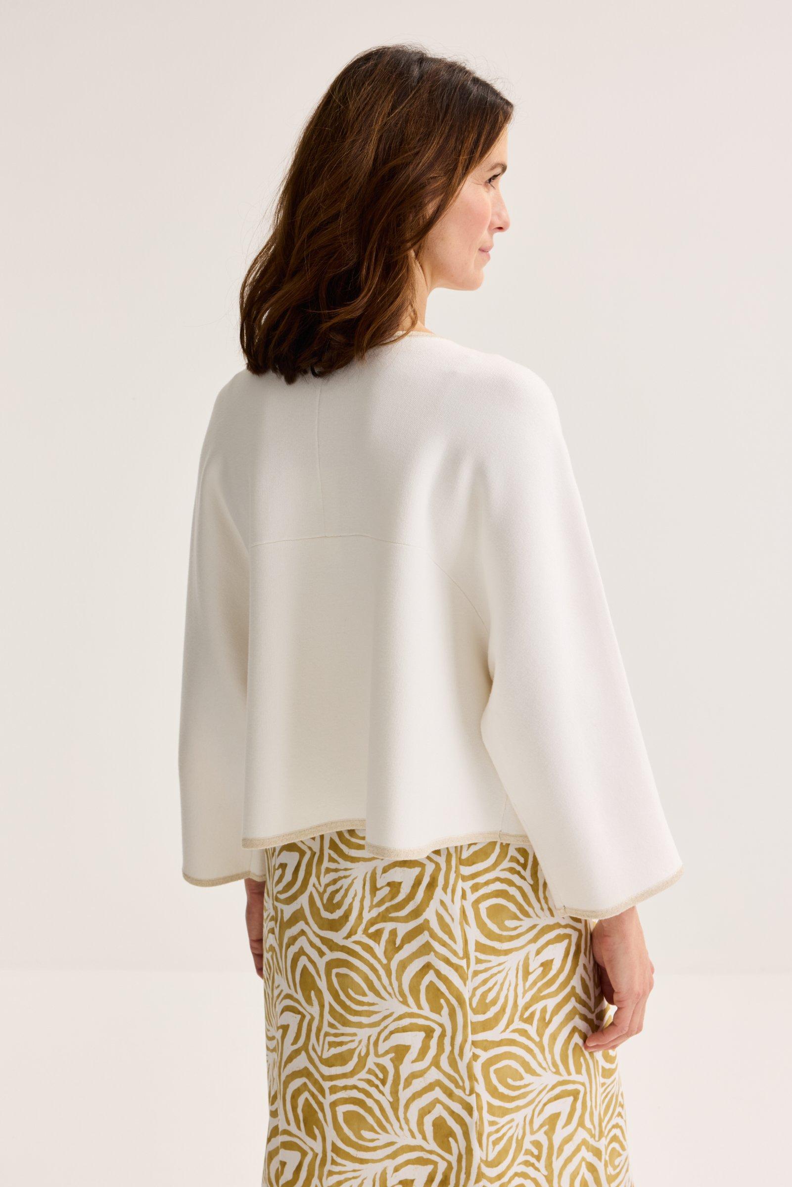 Cardigans - Veste kimono en maille bord lurex