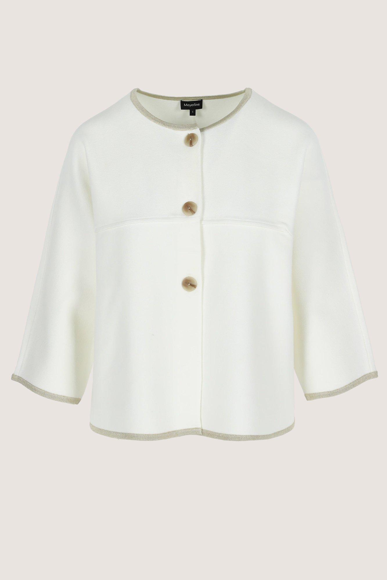 Cardigans - Veste kimono en maille bord lurex