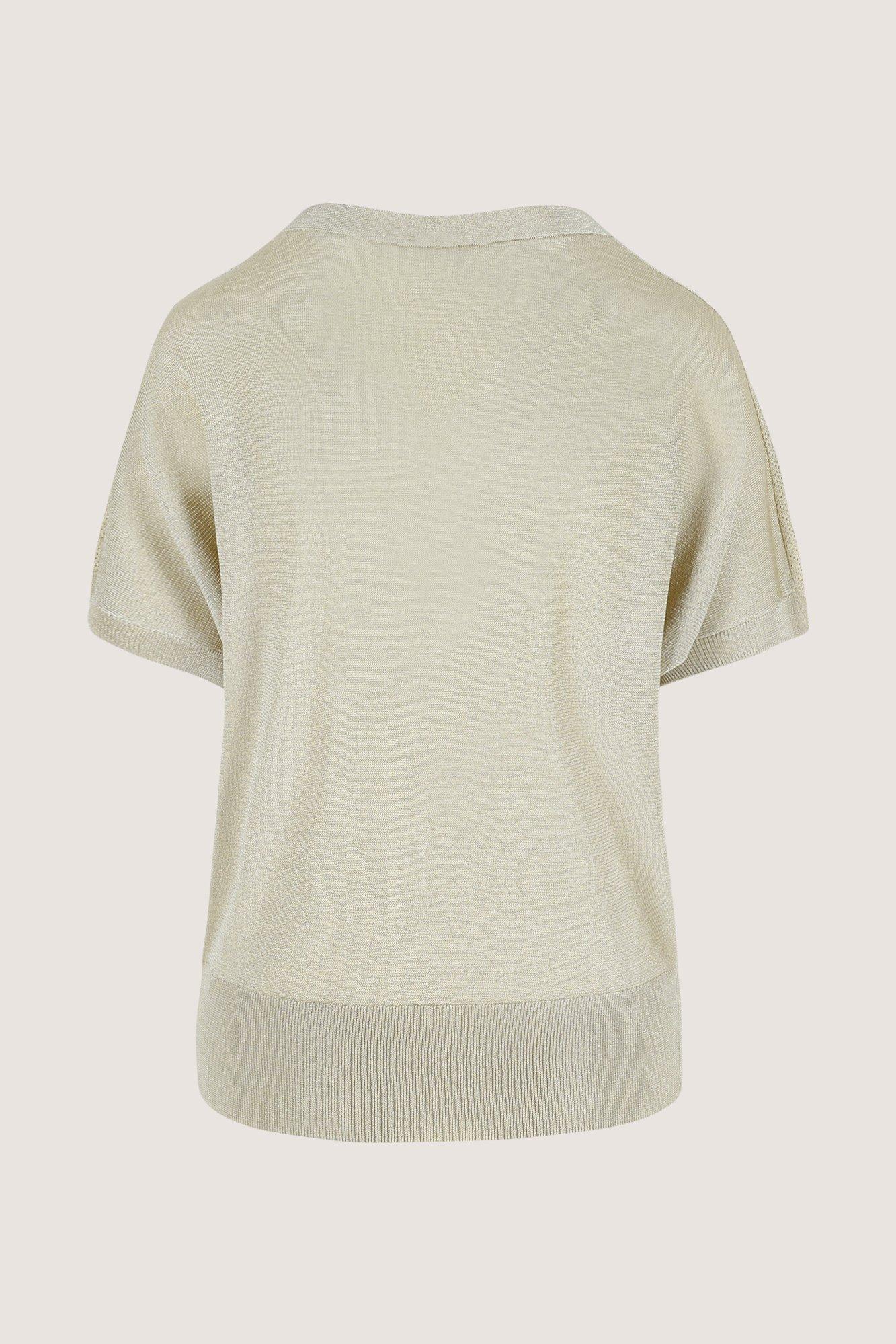 Pulls - Pull en lurex ajouré avec broderie