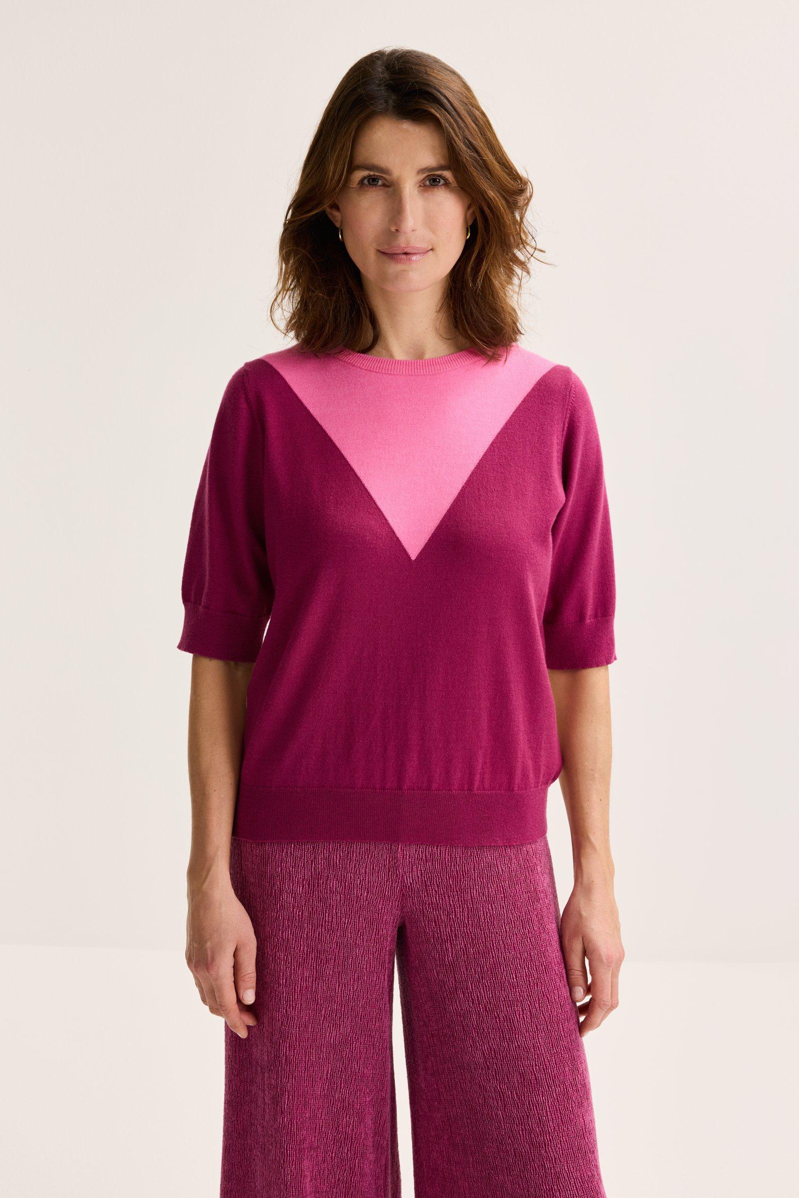 Pull colourblocking manches courtes - null - ame