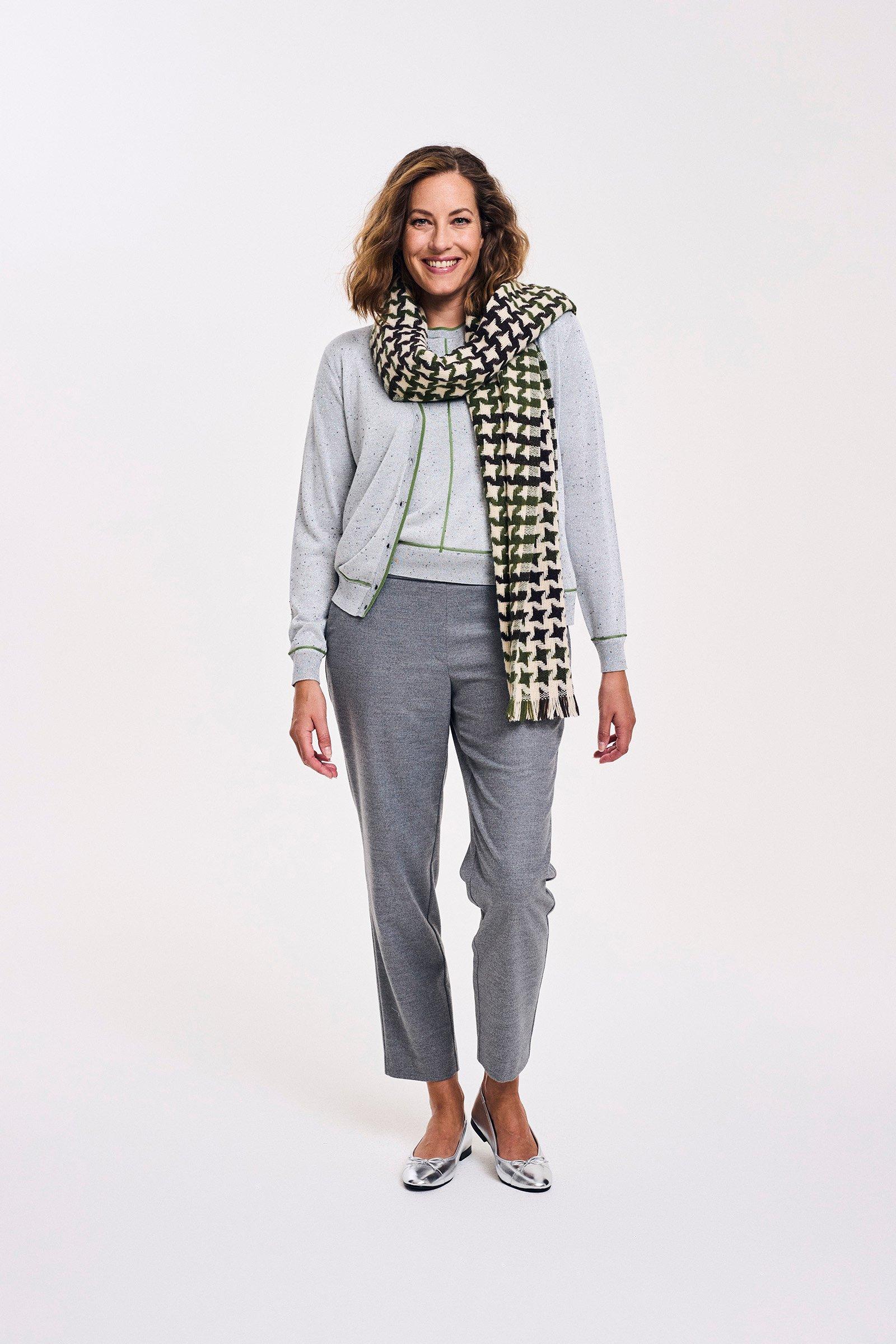 Enkellange broek in flanel - null - may