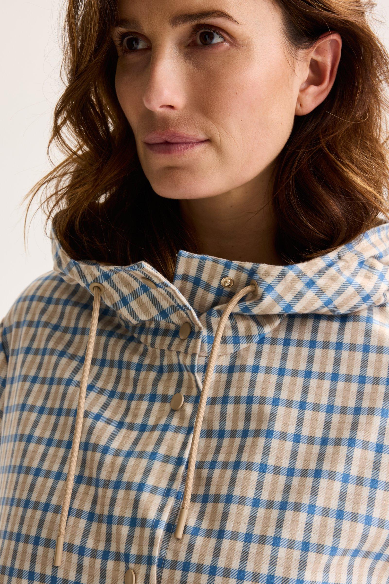 Parka's - Geruite dunne parka met kap