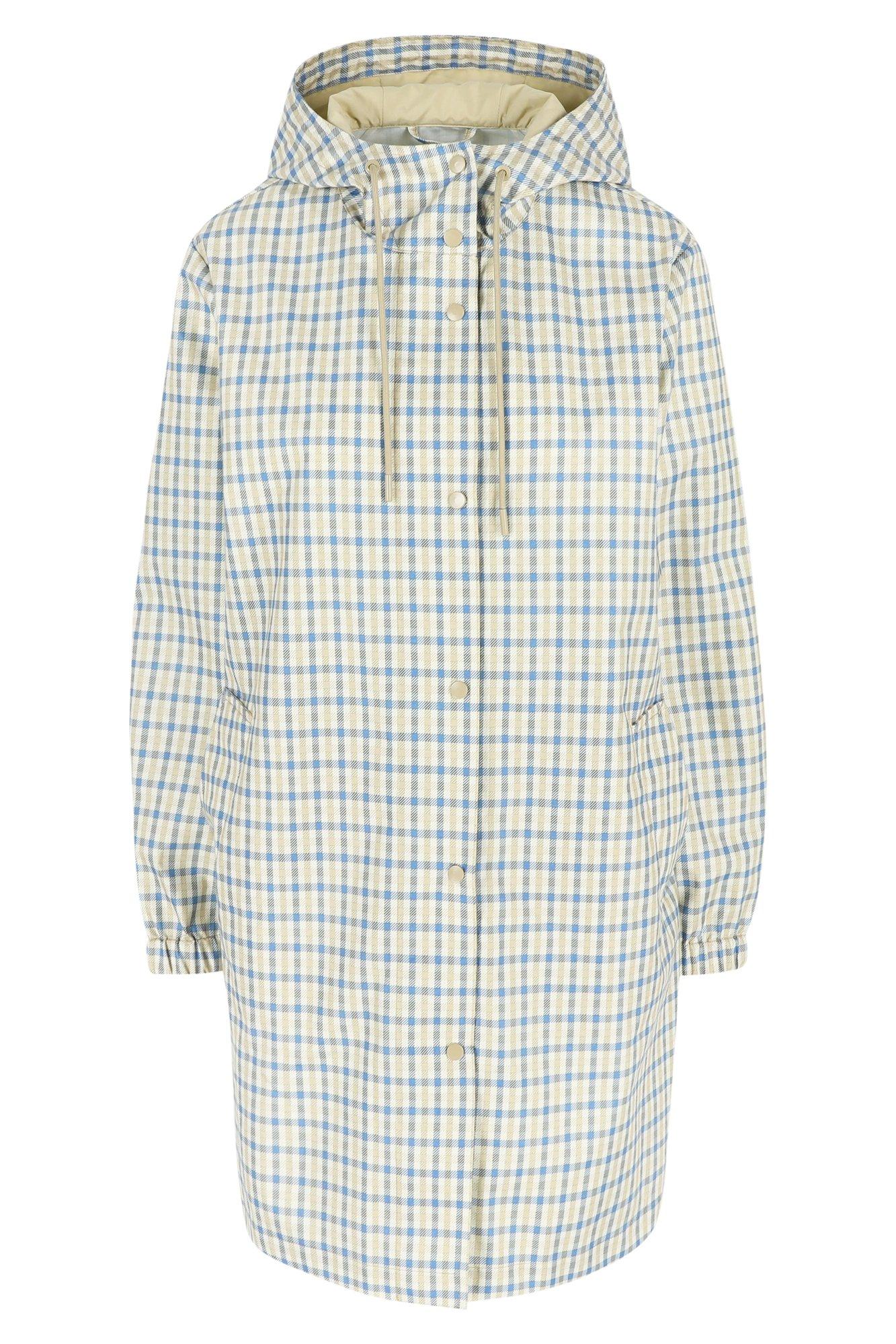 Parka's - Geruite dunne parka met kap