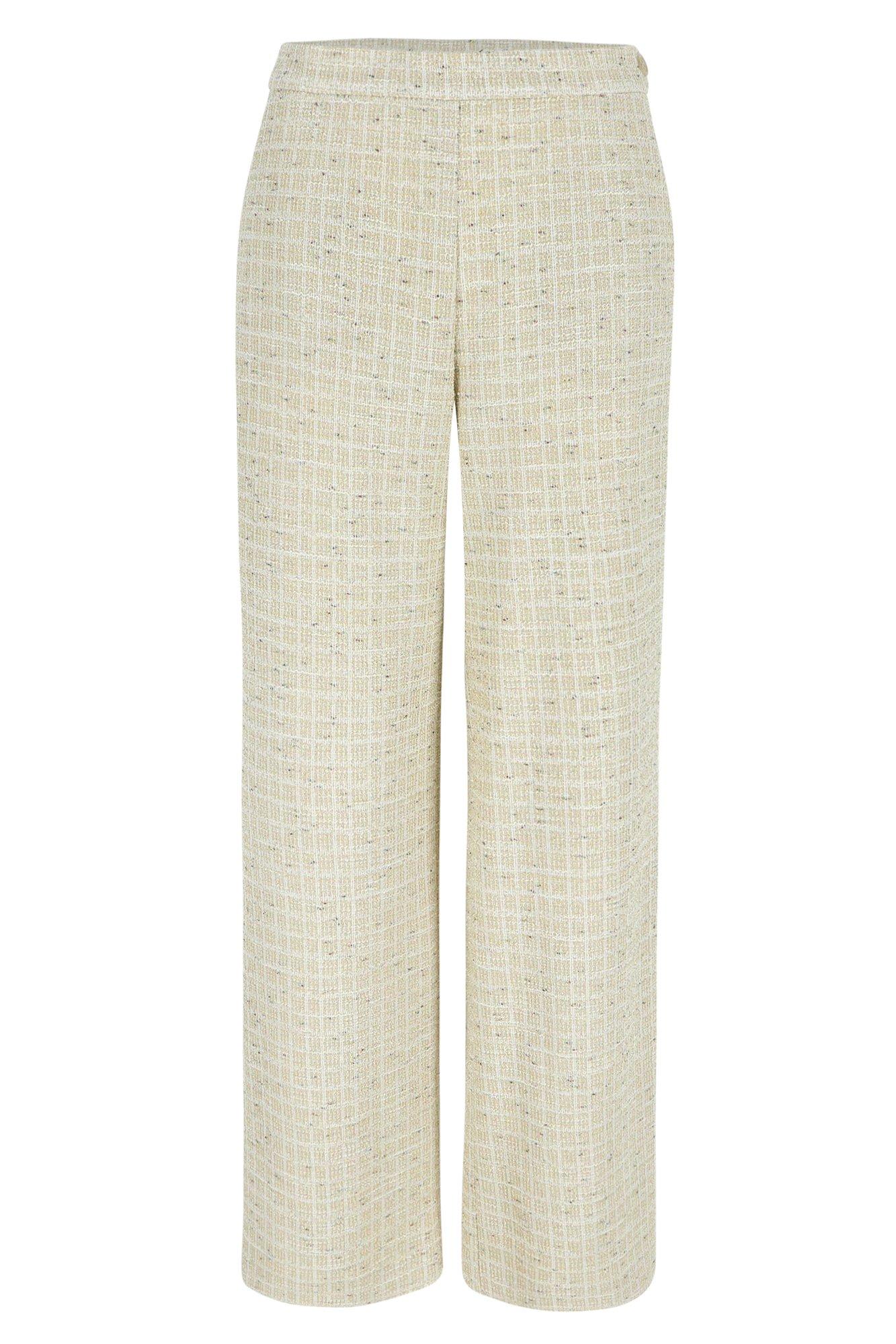 Broeken - Wijde broek in tweed met lurex