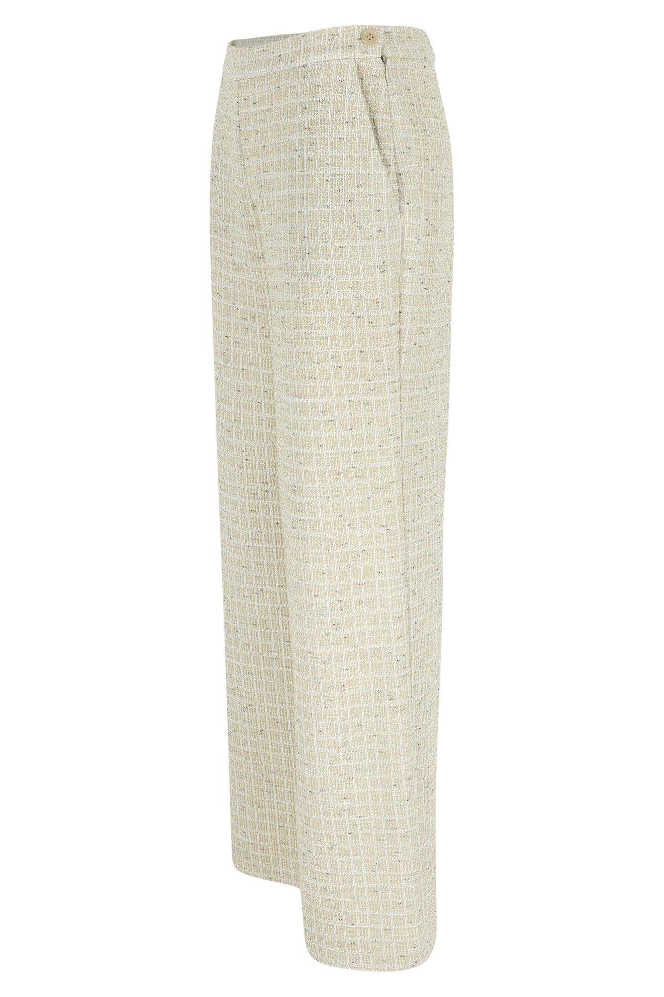 Broeken - Wijde broek in tweed met lurex