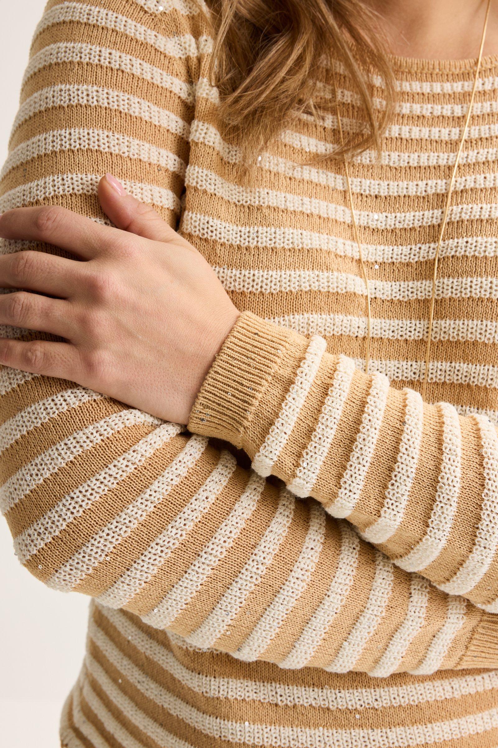 Pulls - Pull rayé pailleté