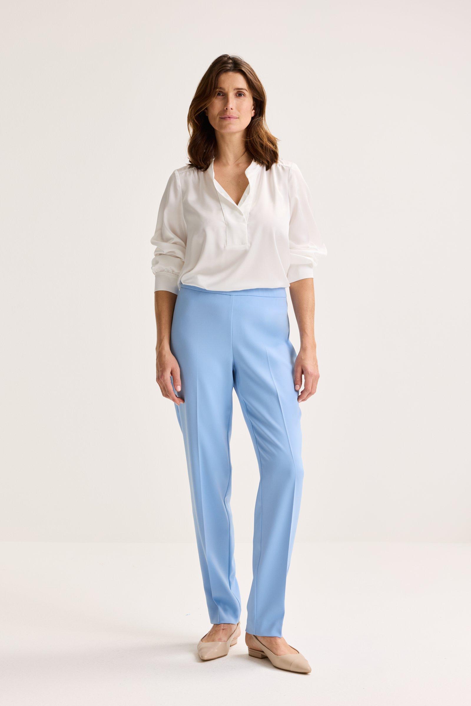 Easy care broek op elastiek - null - may