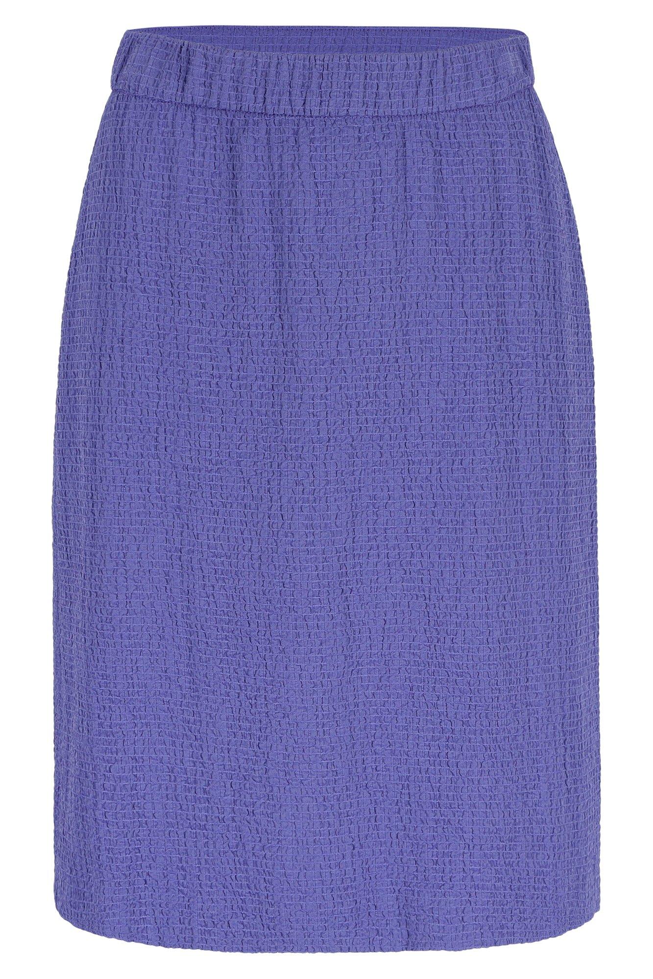 Jupe droite élastiquée taille - null - may