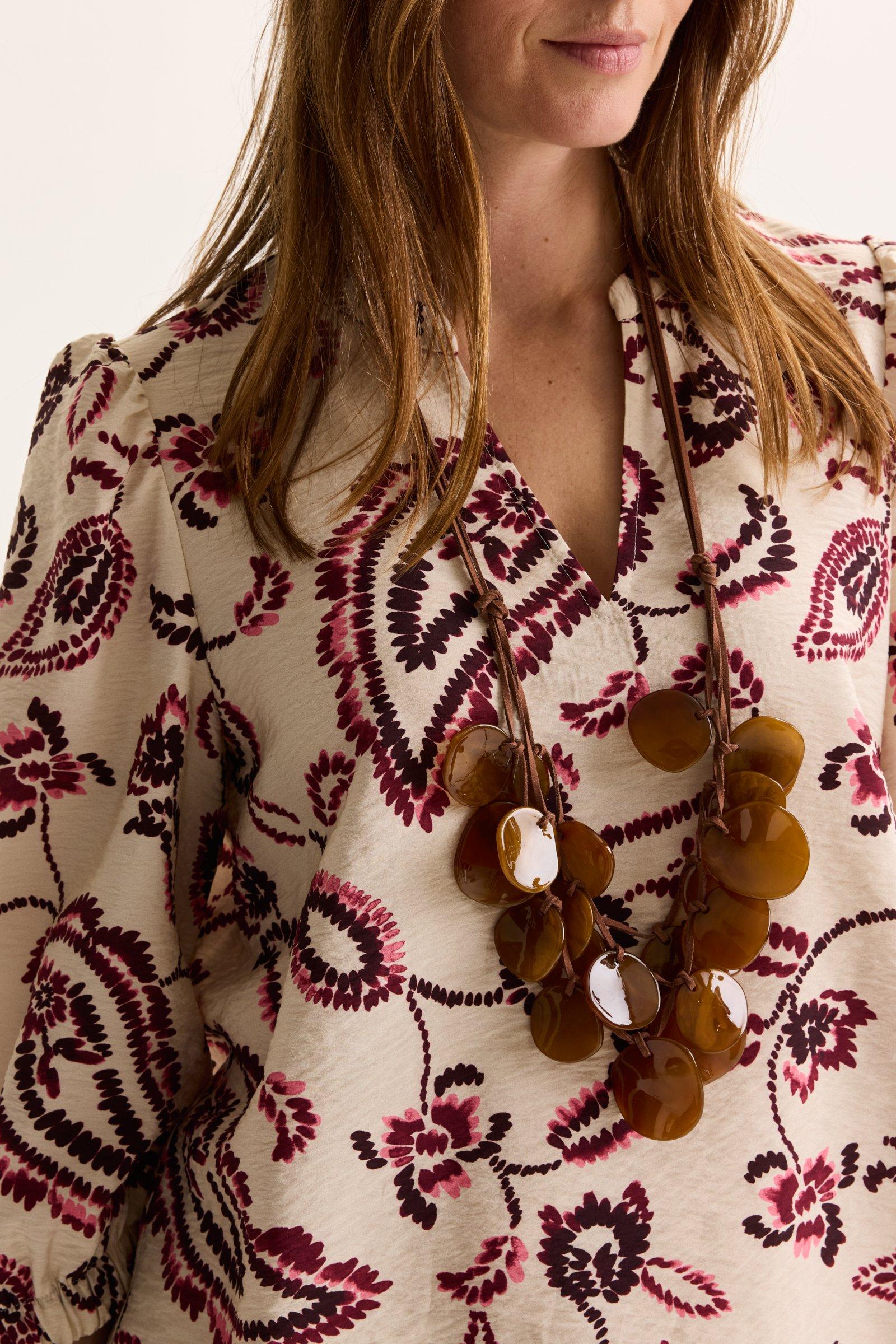 Chemises - Blouse imprimée manches bouffantes