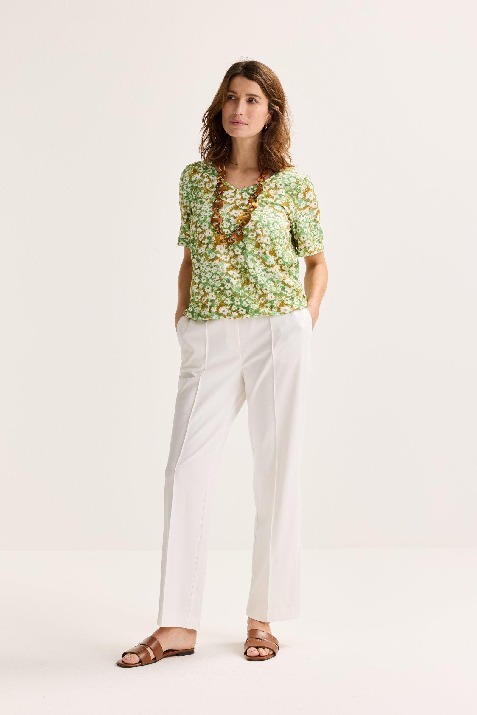 Easy care broek in Milano-jersey - null - may