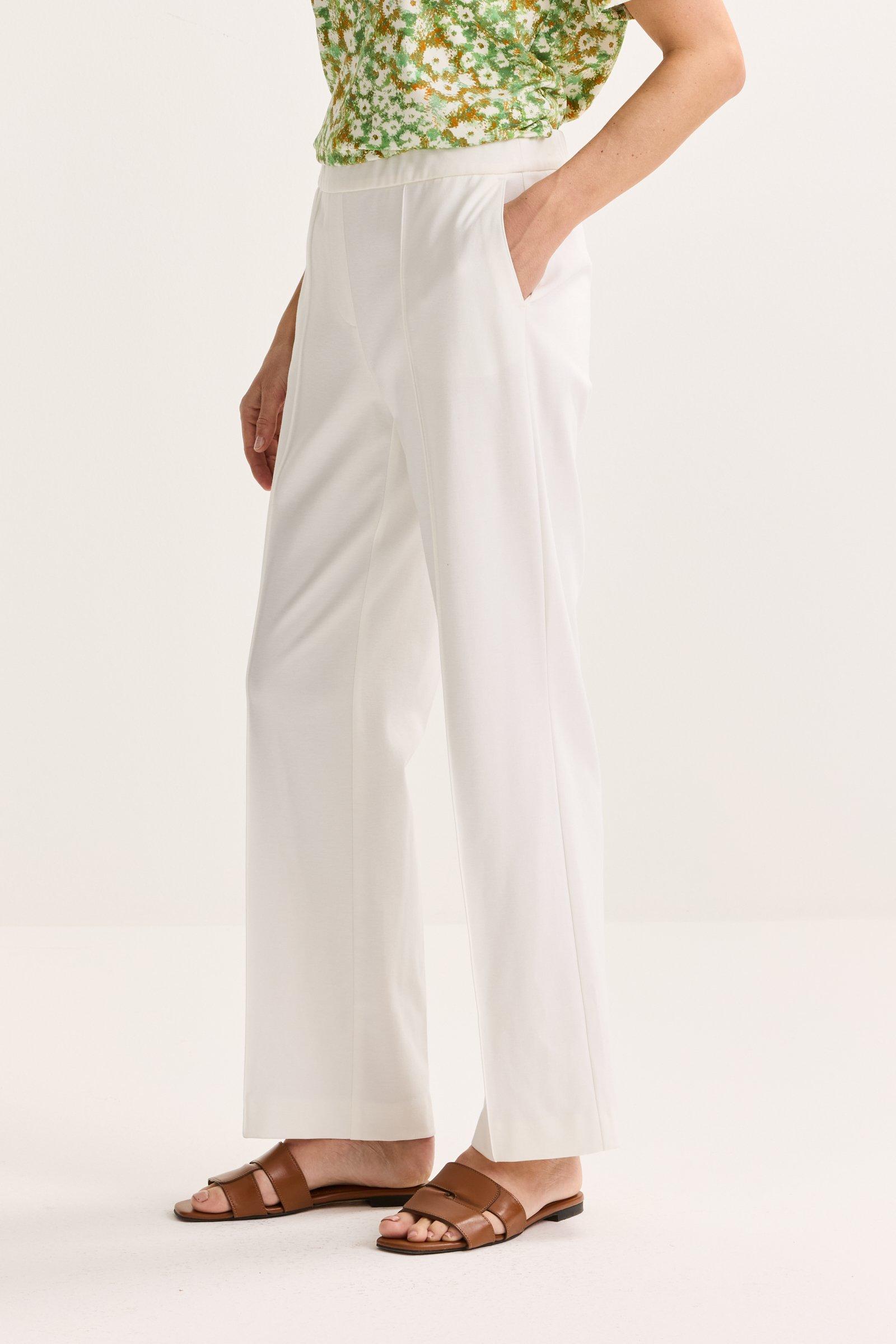 Broeken - Easy care broek in Milano-jersey