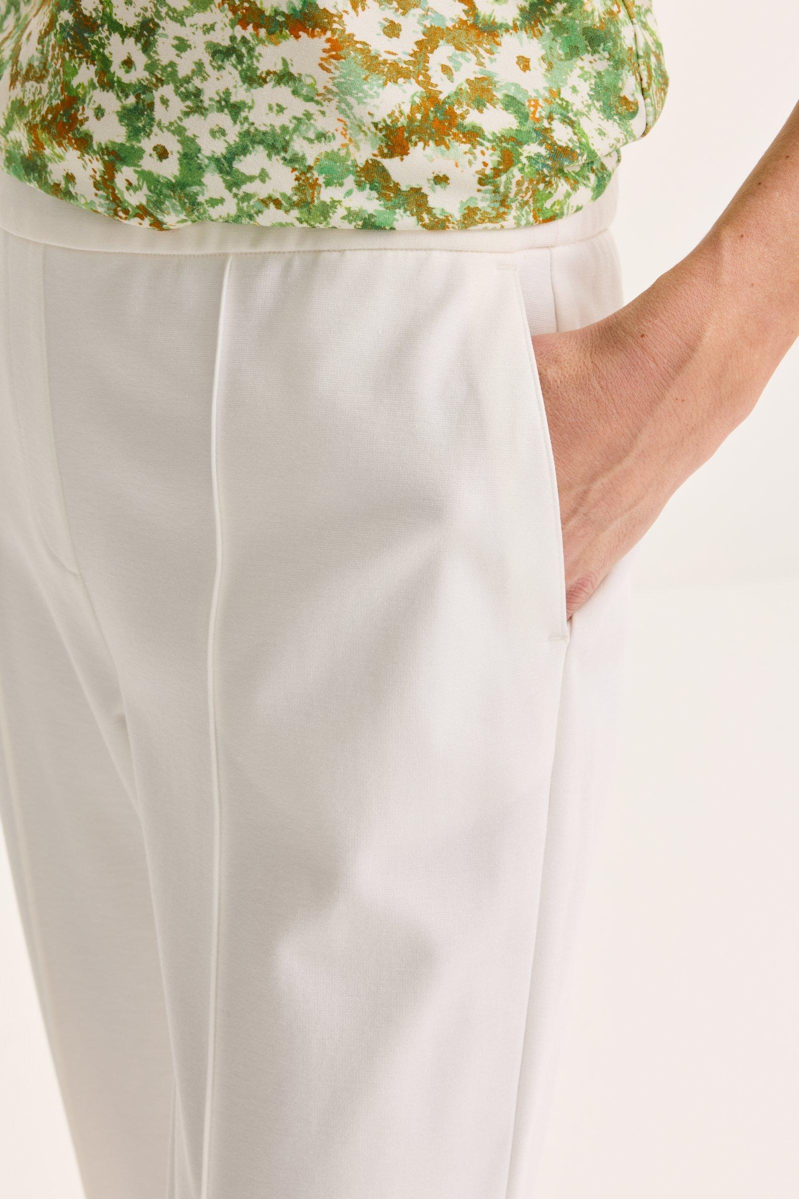 Broeken - Easy care broek in Milano-jersey