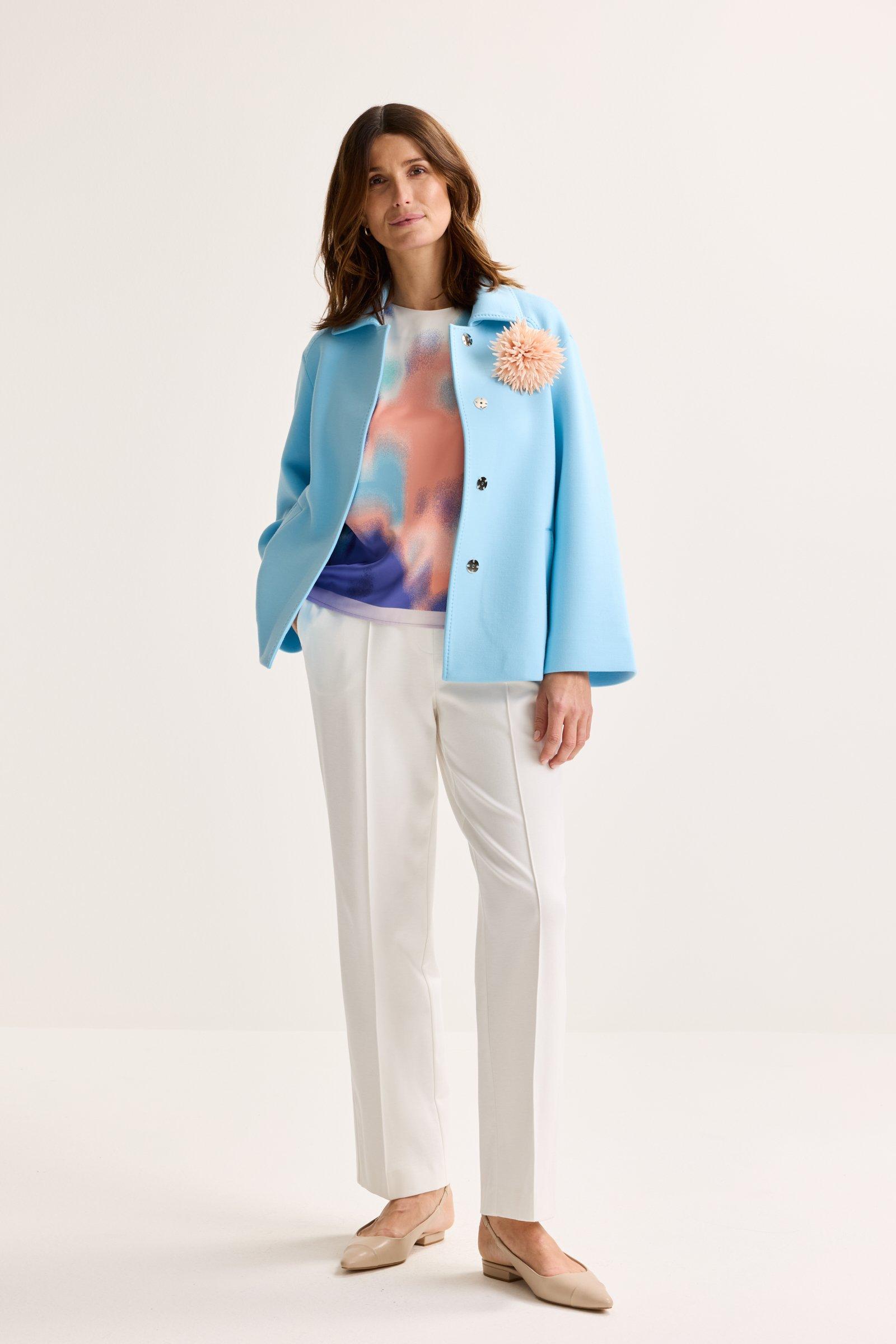 Broeken - Easy care broek in Milano-jersey
