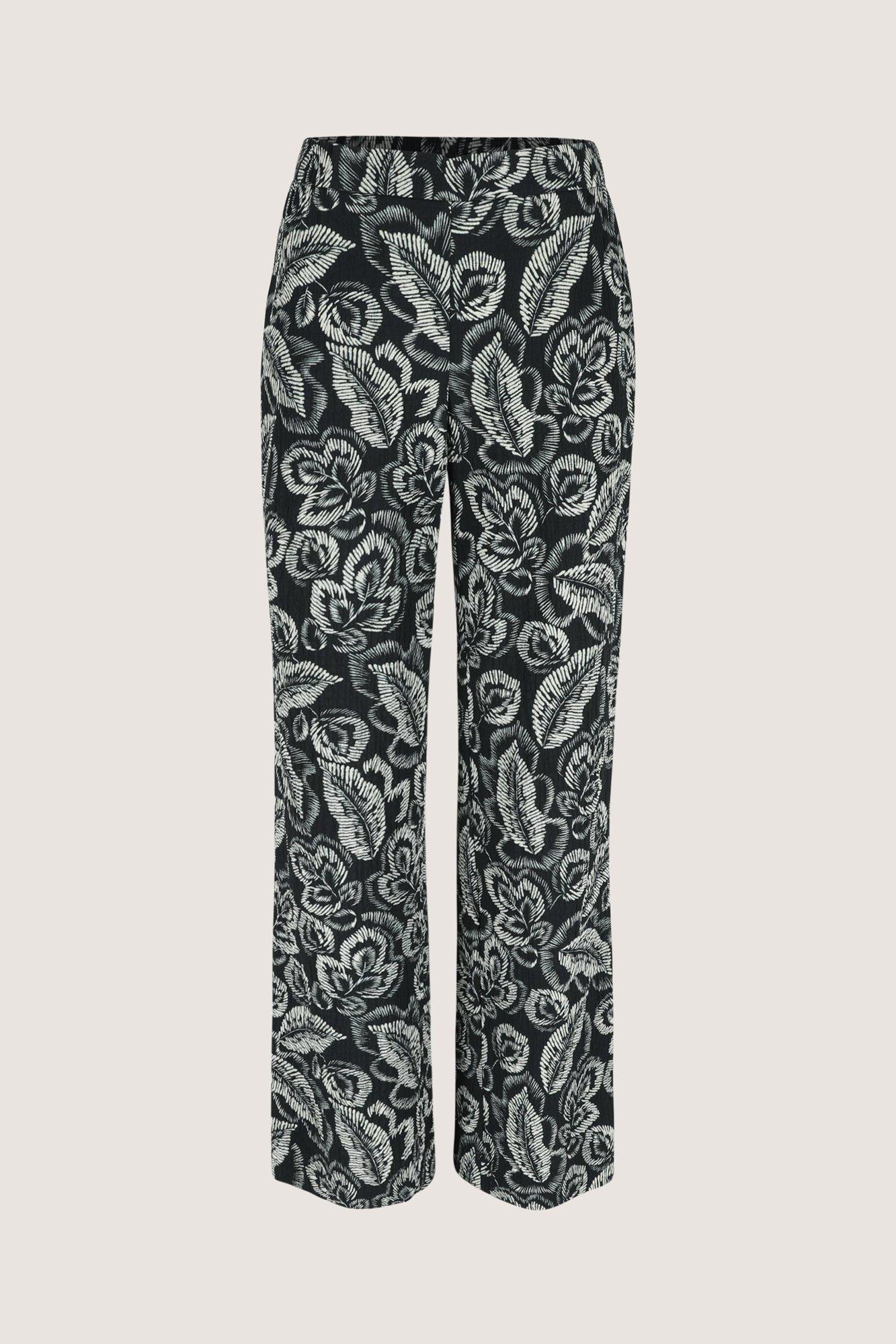 Pantalons - Pantalon noir et blanc en pur coton