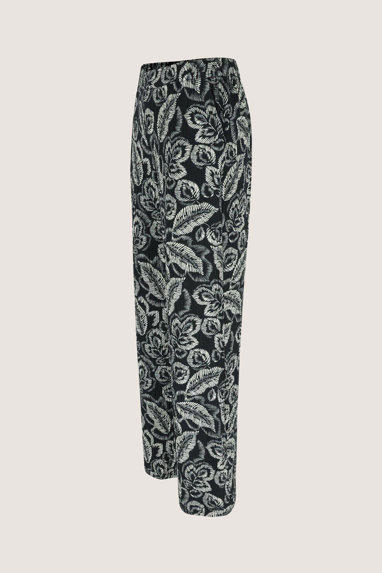 Pantalons - Pantalon noir et blanc en pur coton