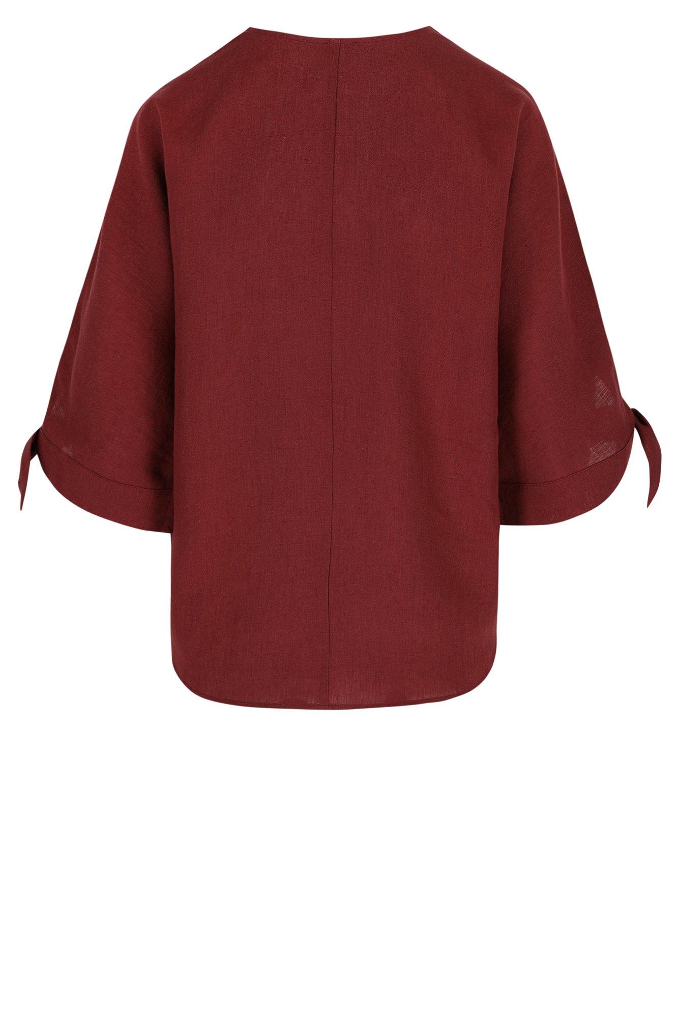 Chemises - Blouse en pur lin col en V