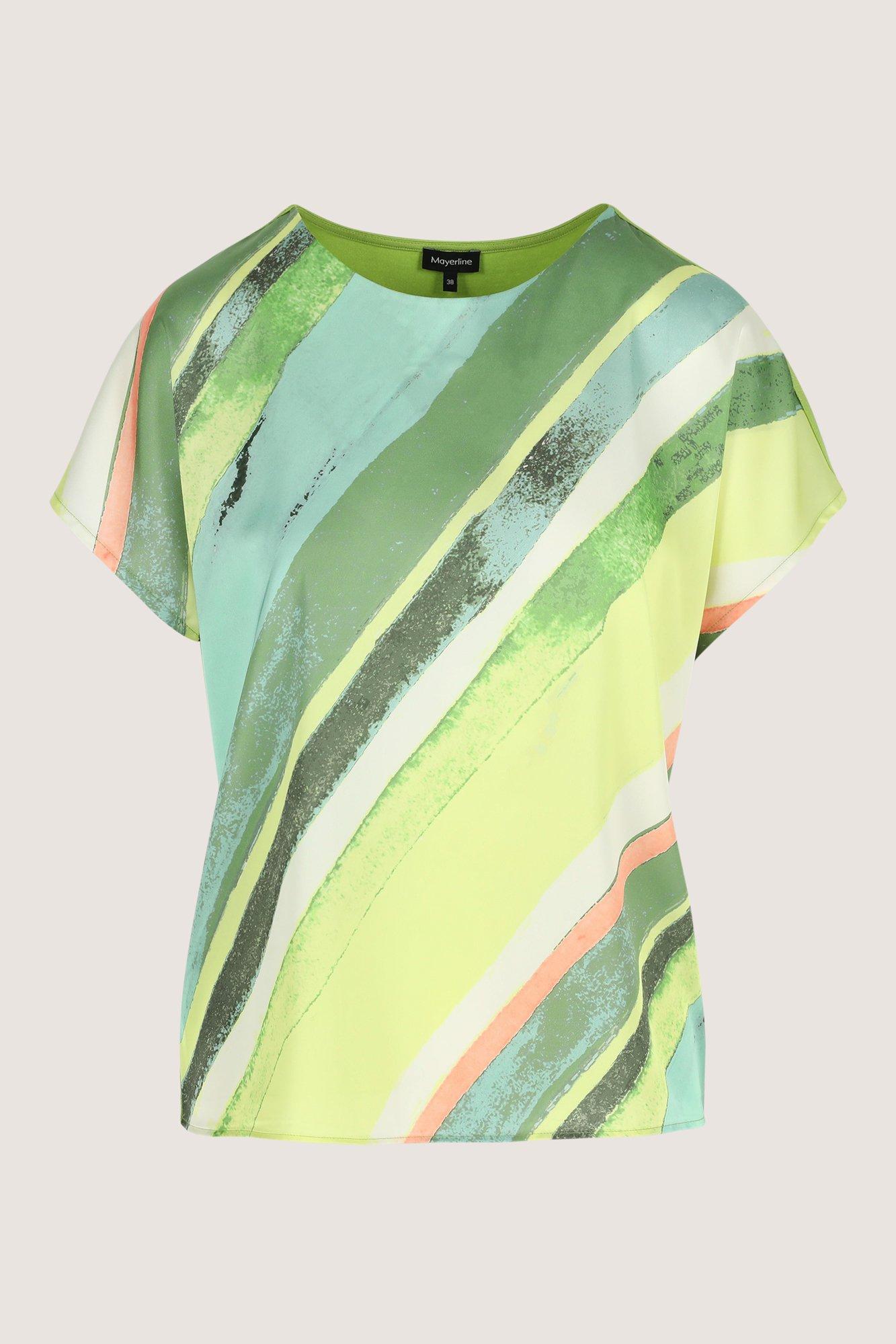 Sweatvest - Blouse T-shirt à devant en satin