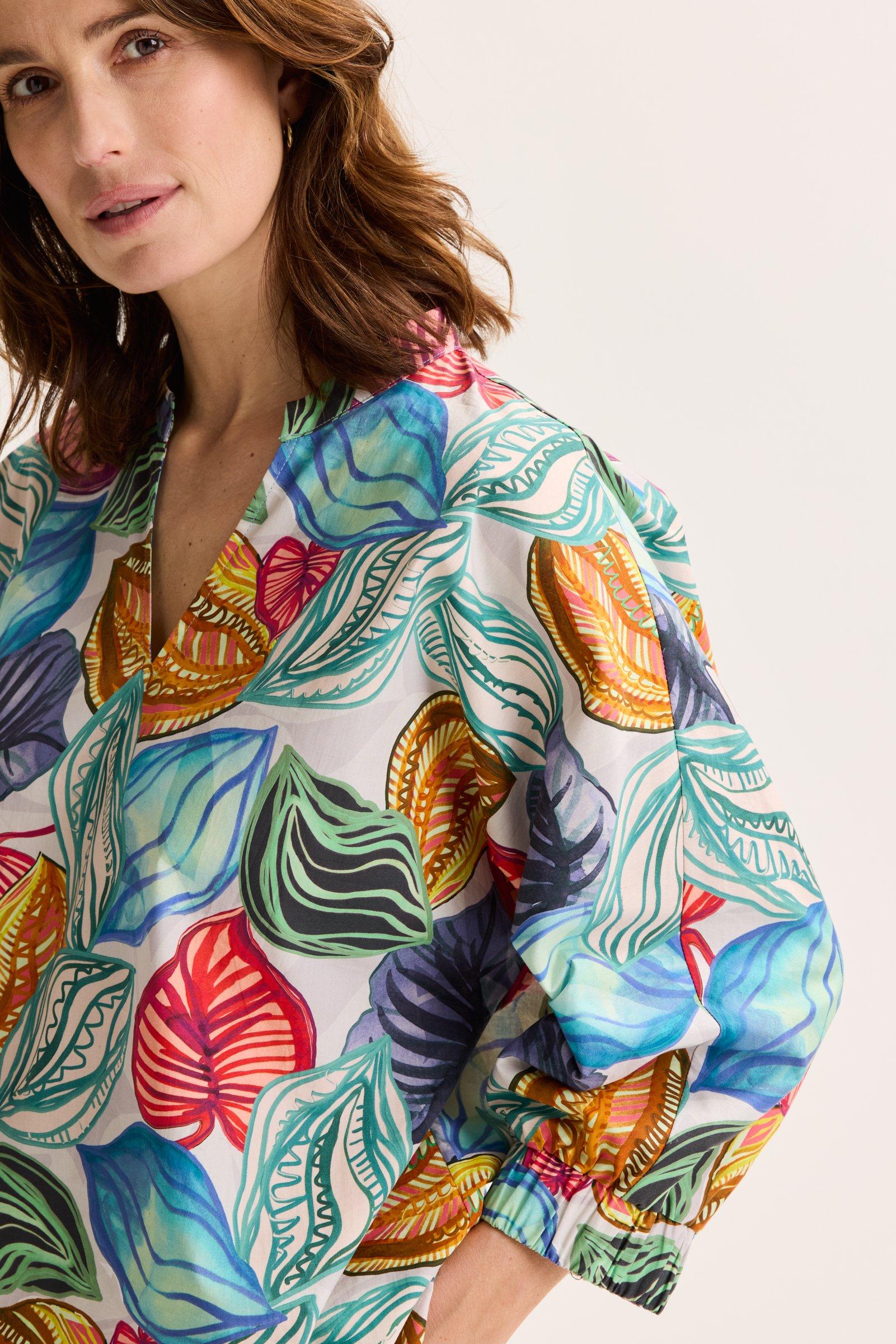 Hemden - Vleermuisblouse in popeline