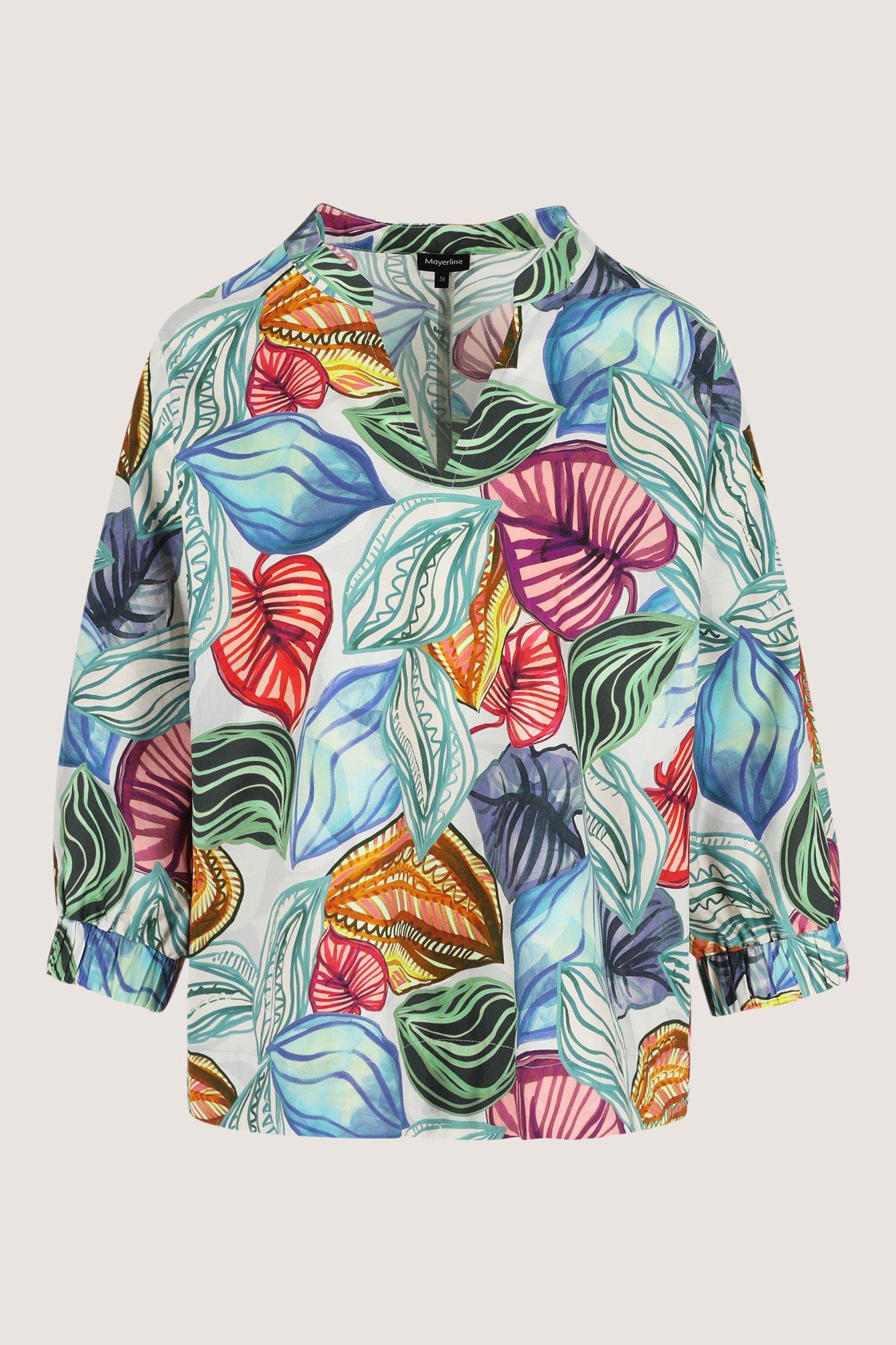 Hemden - Vleermuisblouse in popeline