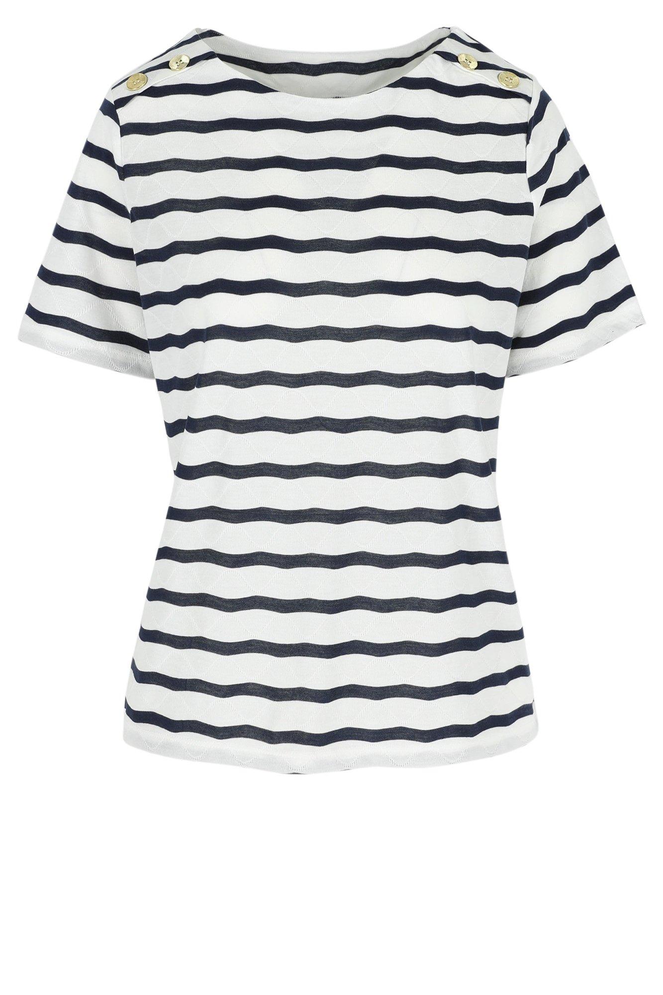 Sweatvest - T-shirt met Bretonse streep