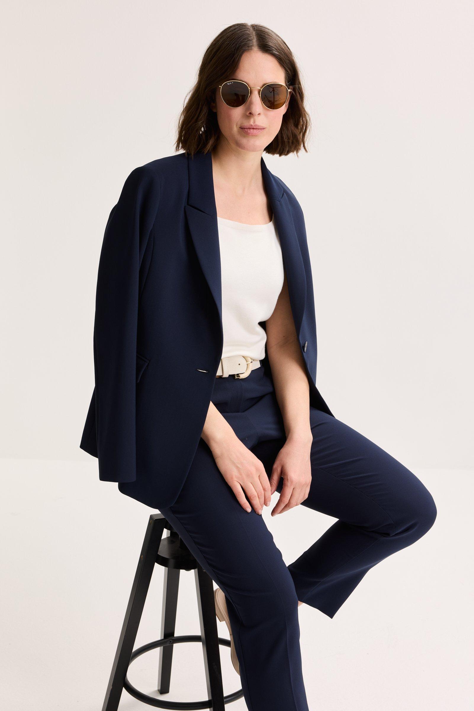 Blazers - Lange blazer met stretch