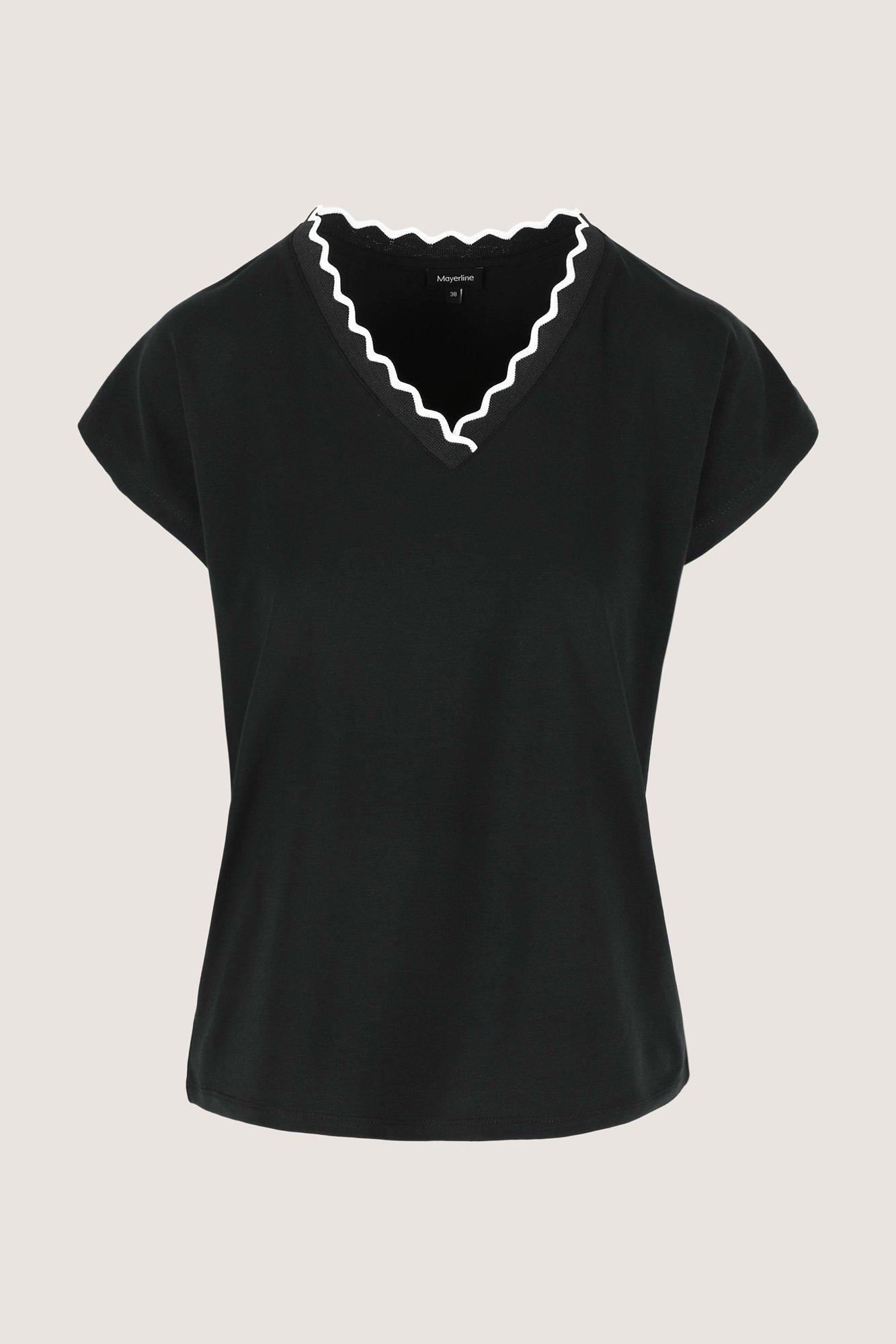 Sweatvest - Blouse en jersey à col en V manches tombantes