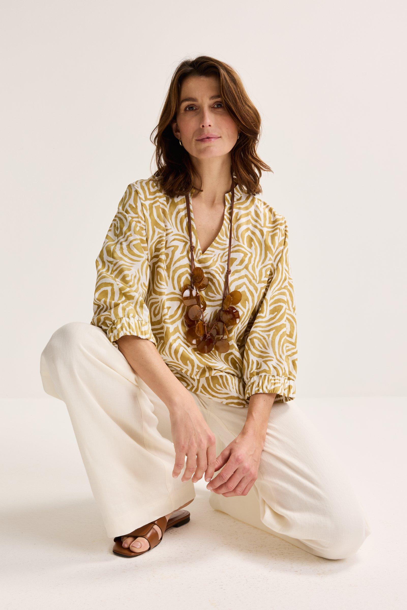 Chemises - Blouse chauve-souris en coton