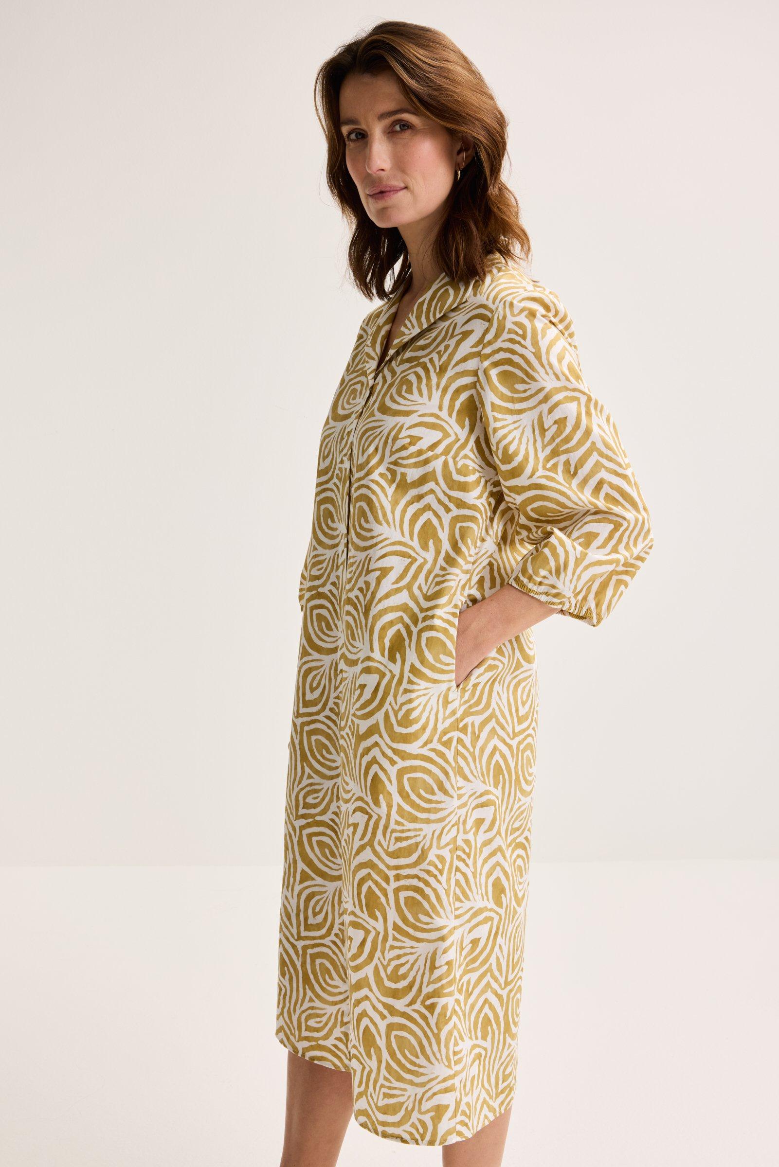 Robes - Robe-chamise en coton à imprimé batik