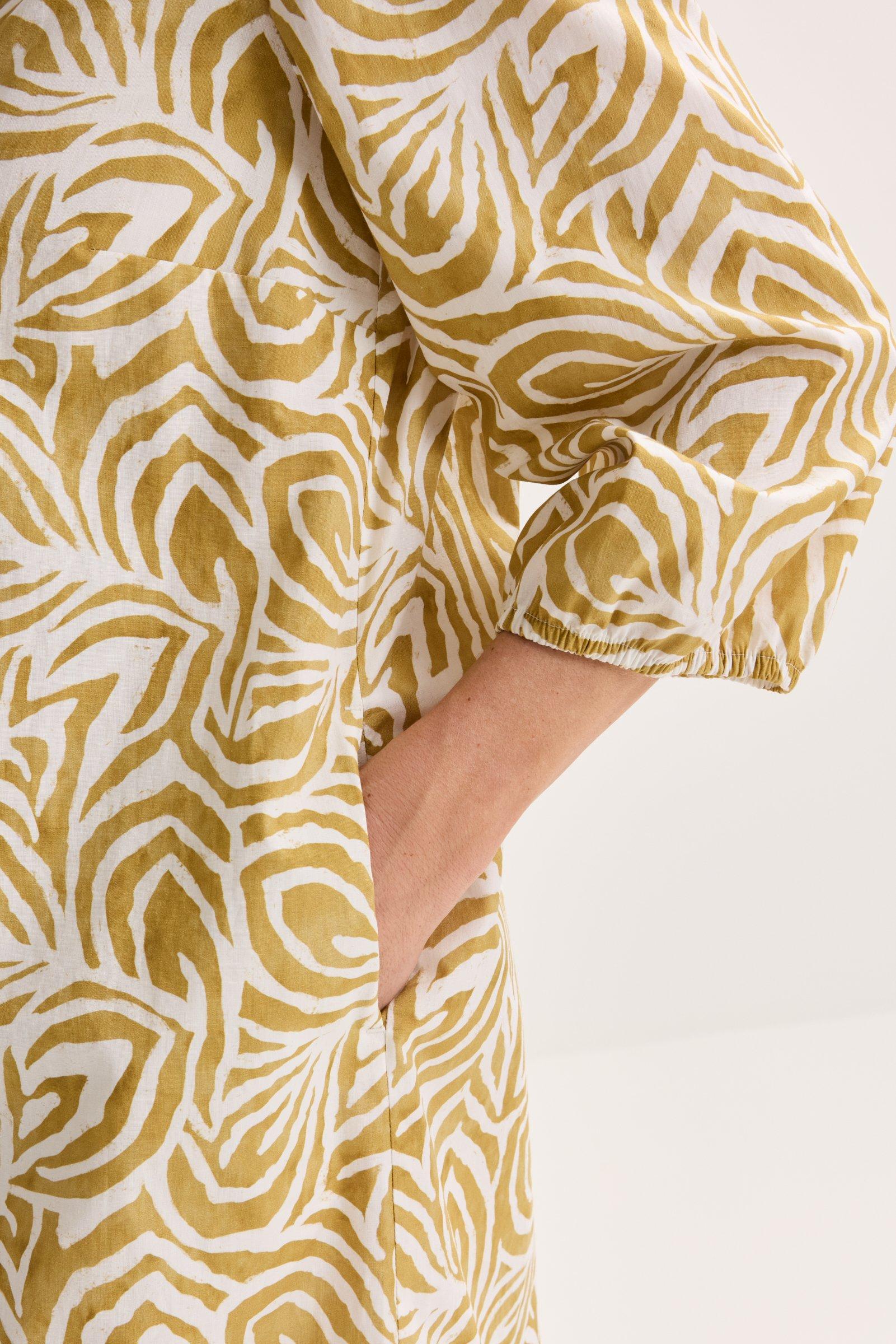 Robes - Robe-chamise en coton à imprimé batik