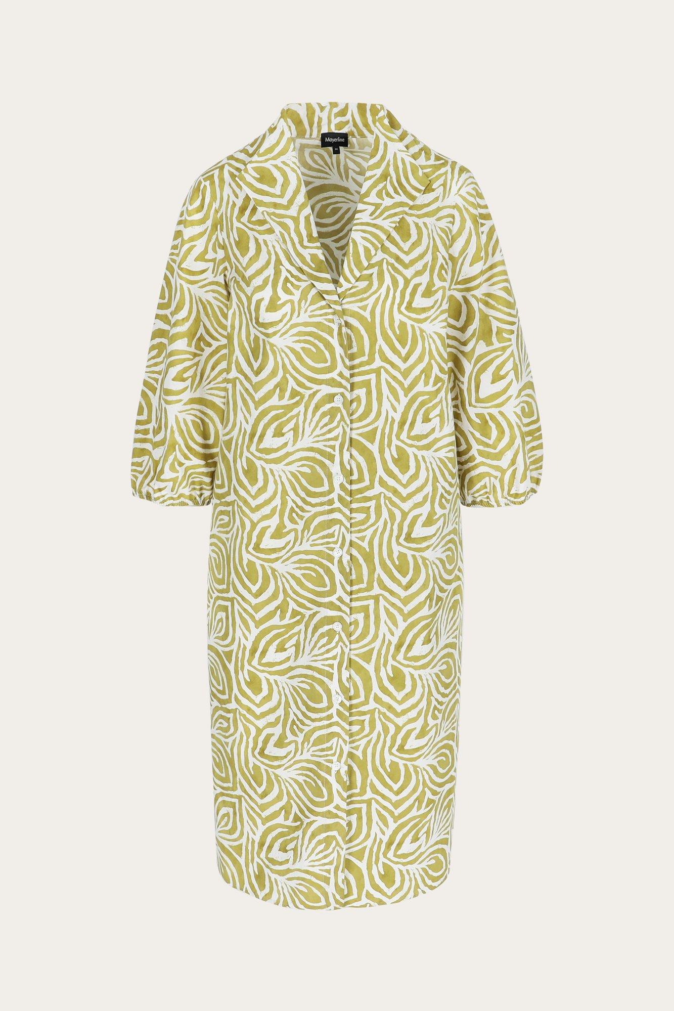 Robes - Robe-chamise en coton à imprimé batik