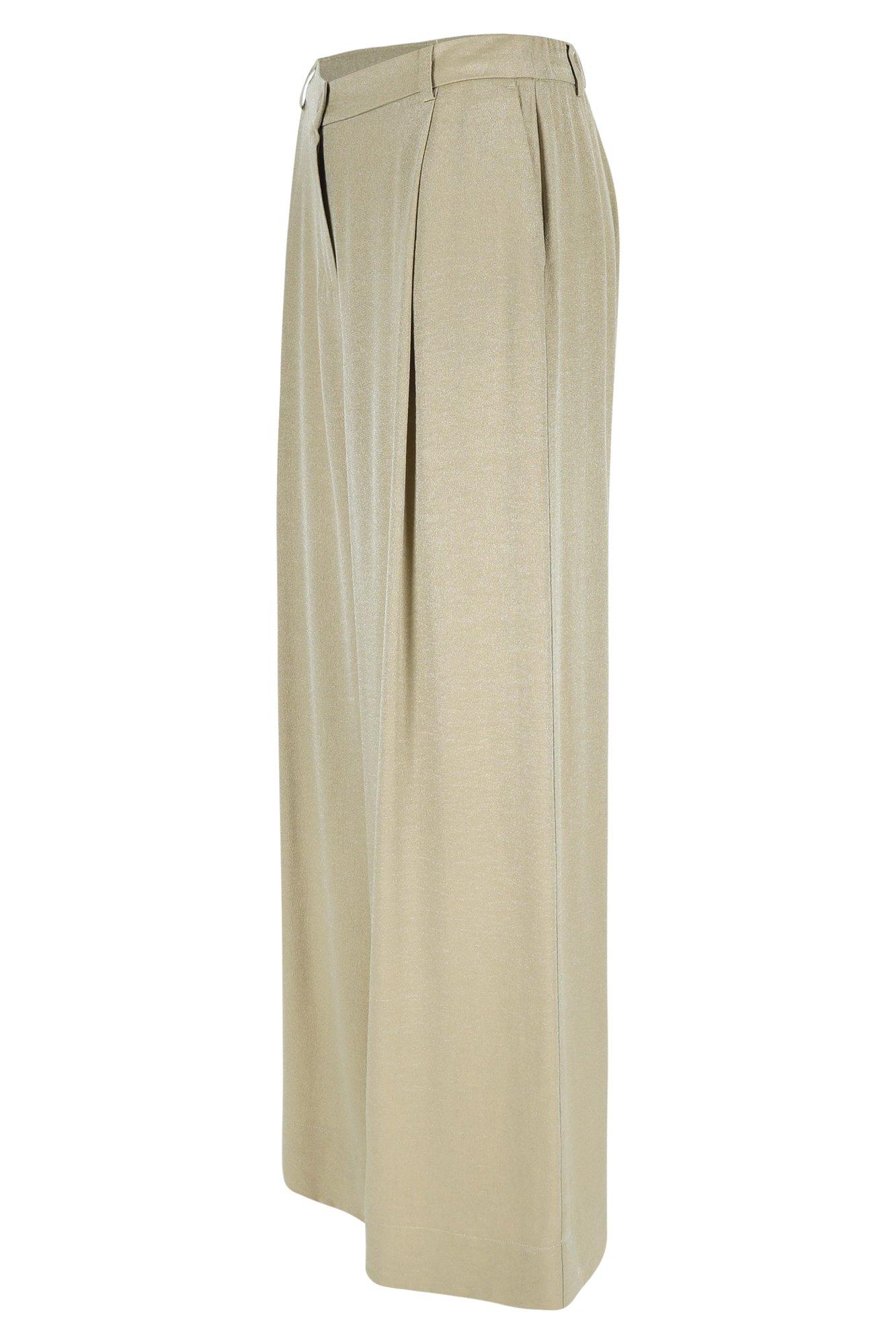Pantalons - Pantalon brillant souple à pinces