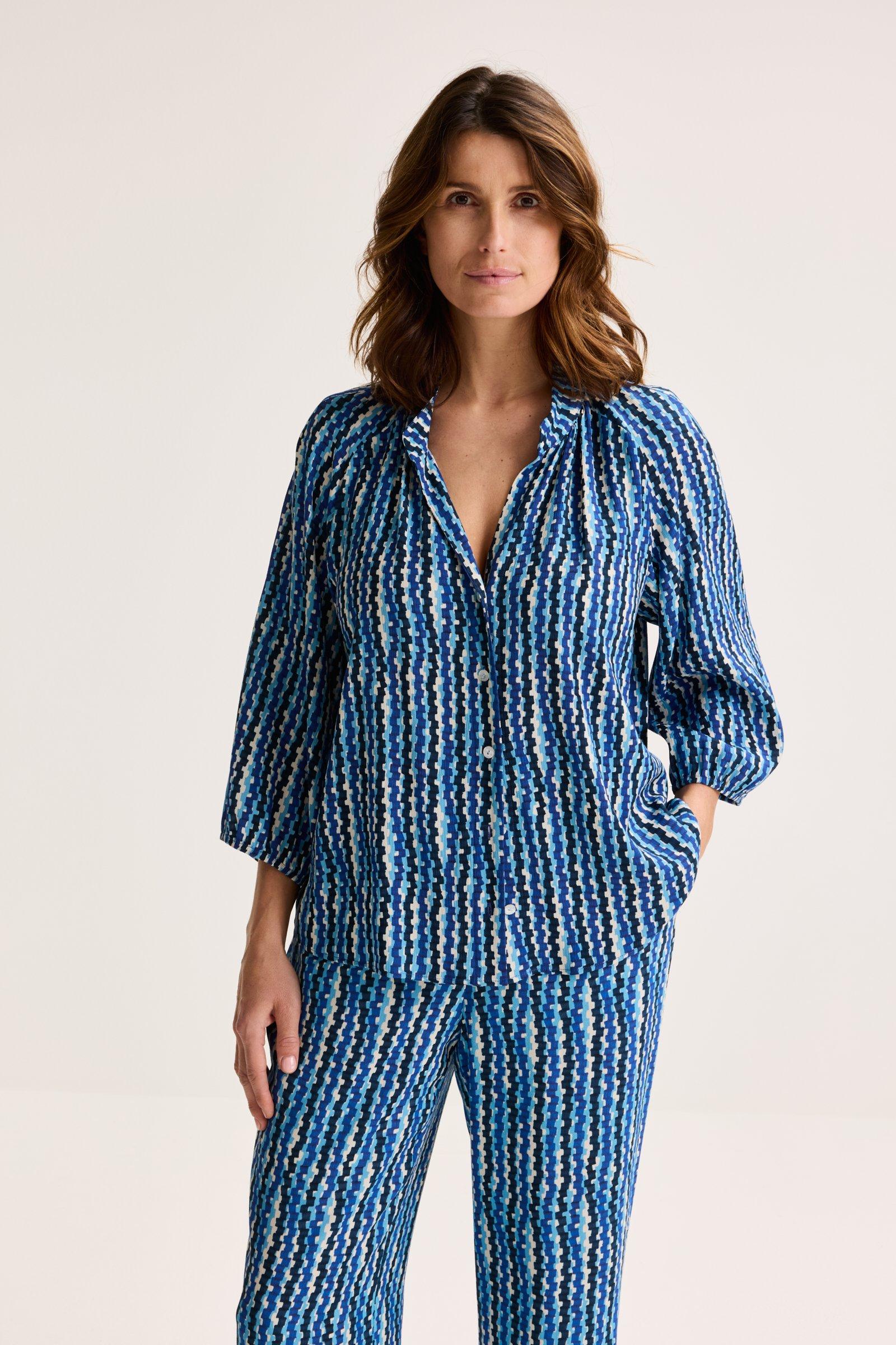 Blouse ample imprimée en crêpe - null - may