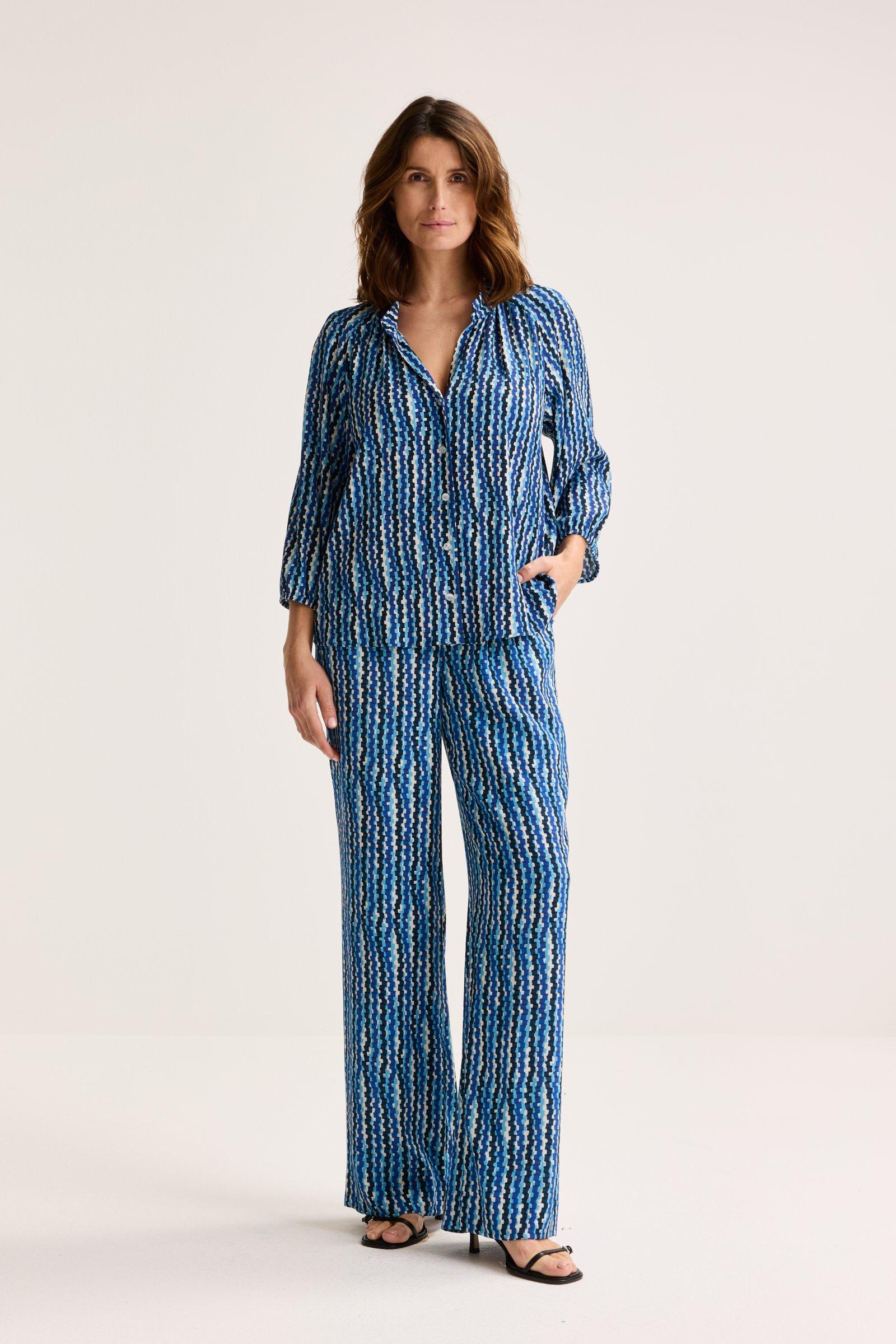 Chemises - Blouse ample imprimée en crêpe
