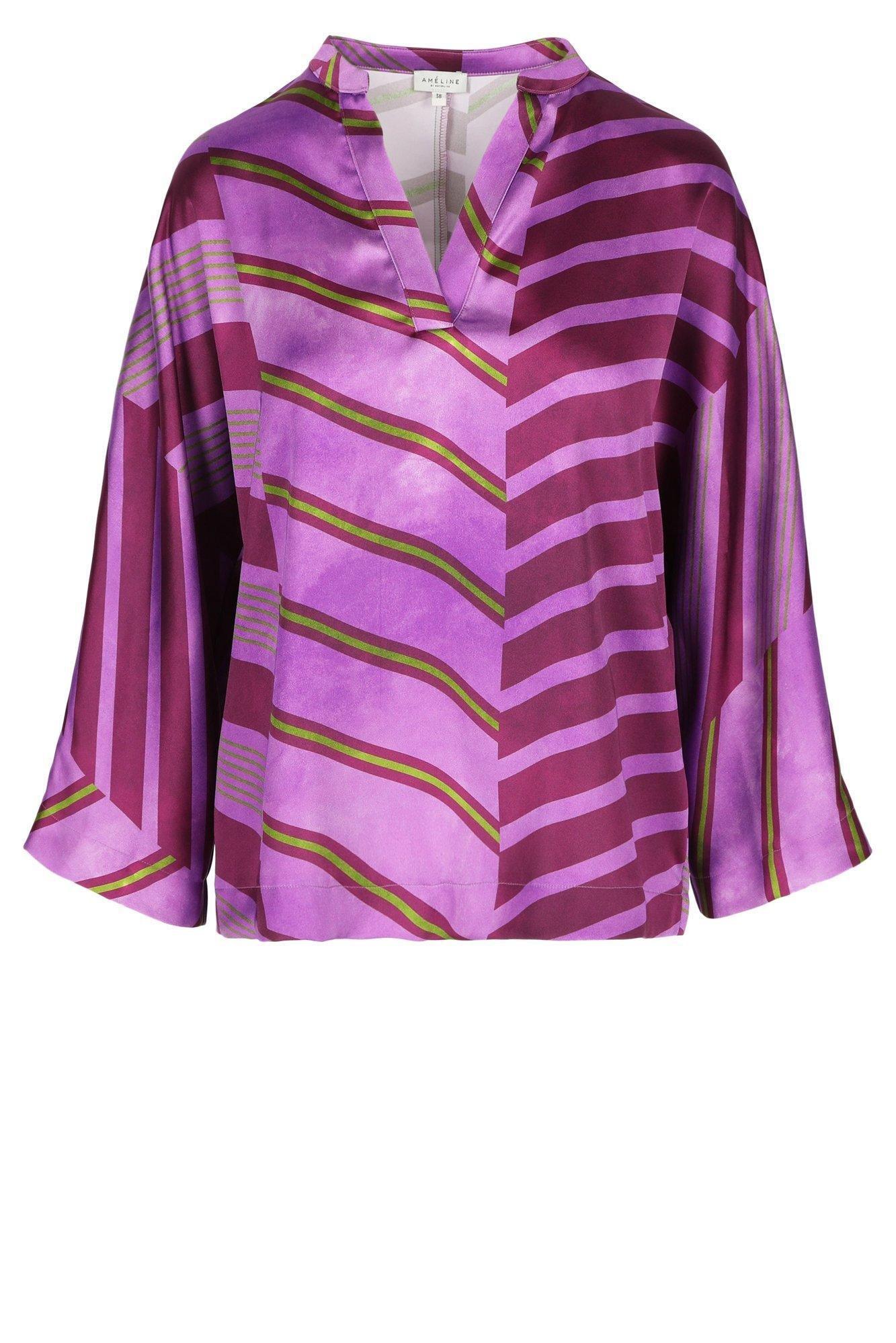Blouse à rayures asymétriques - null - ame