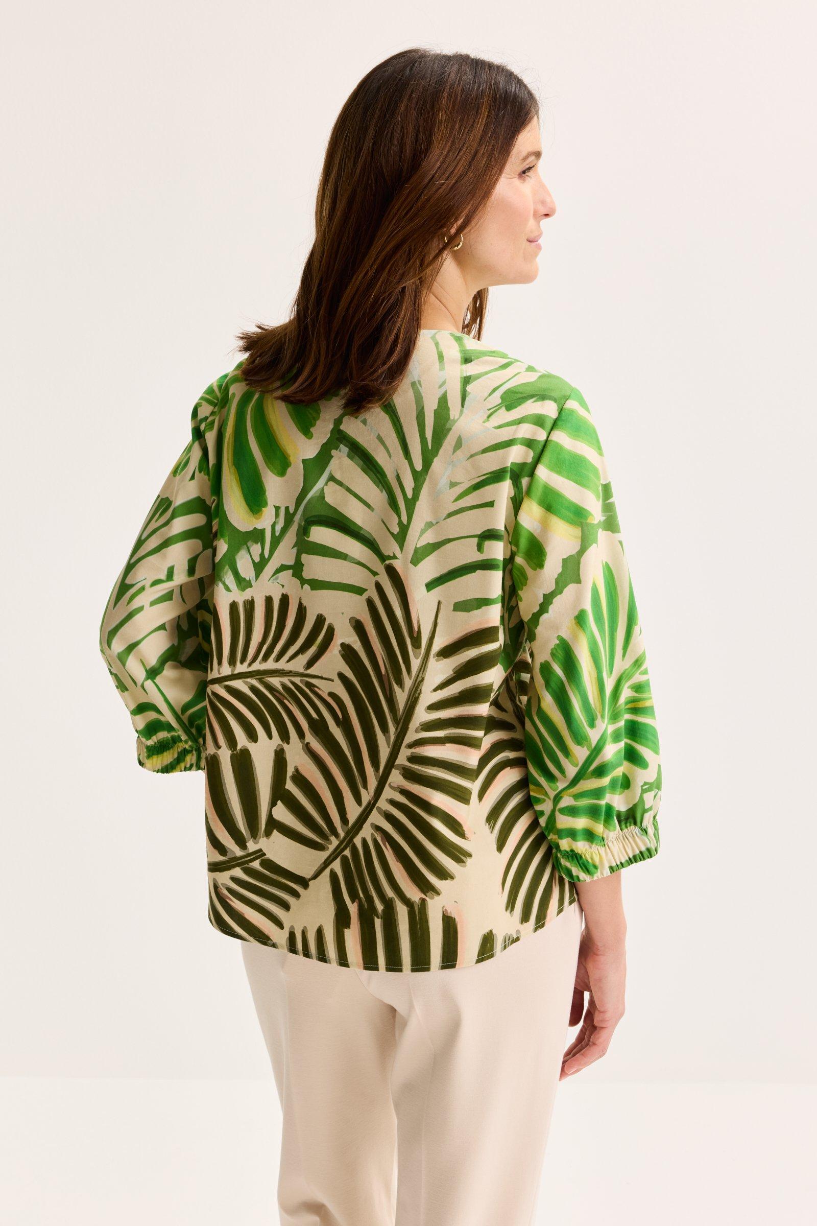 Chemises - Blouse ample avec imprimé palmier