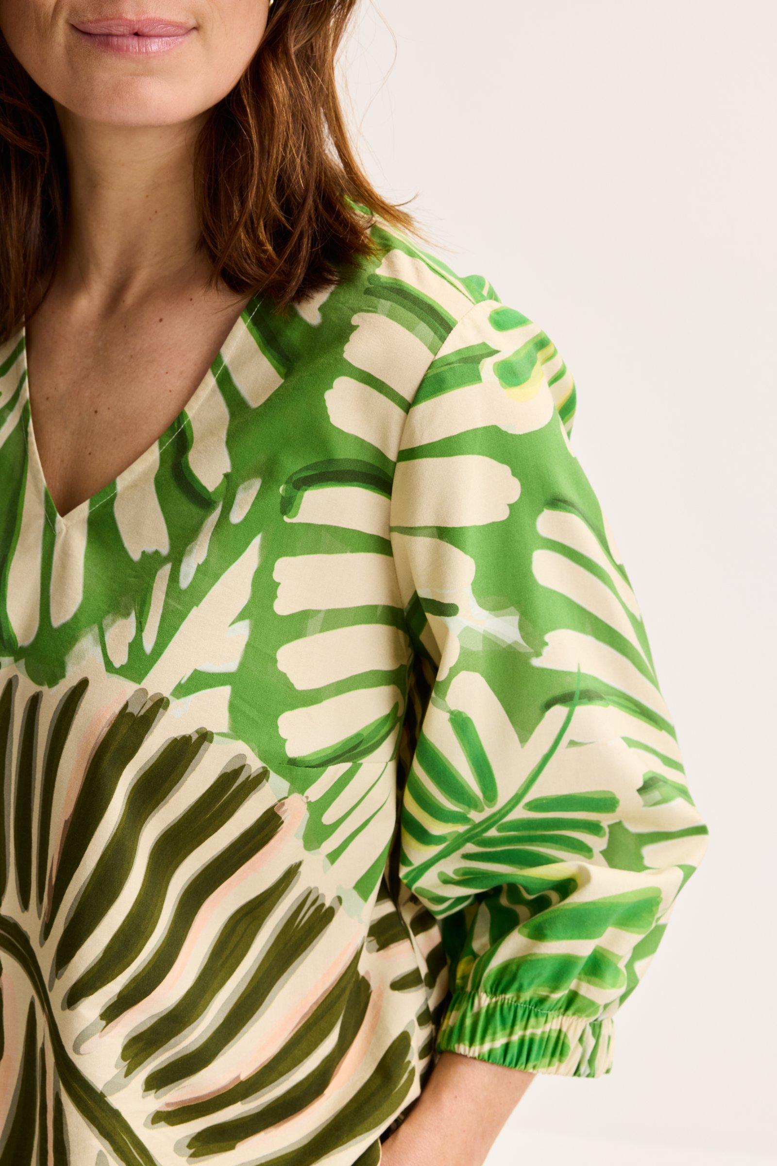 Chemises - Blouse ample avec imprimé palmier