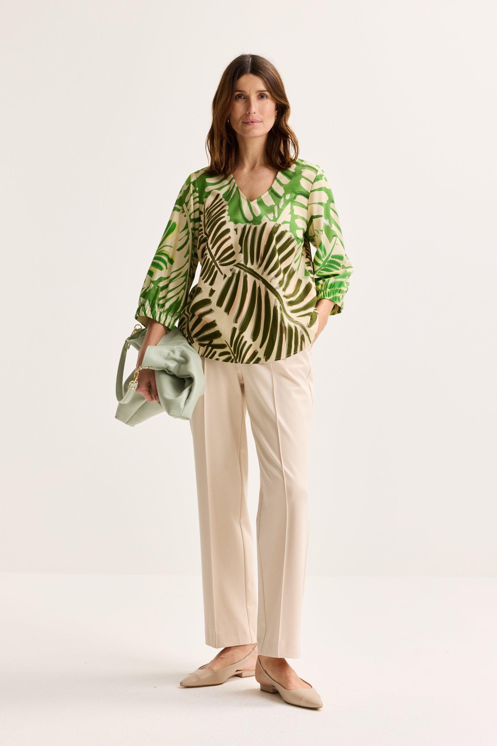 Chemises - Blouse ample avec imprimé palmier