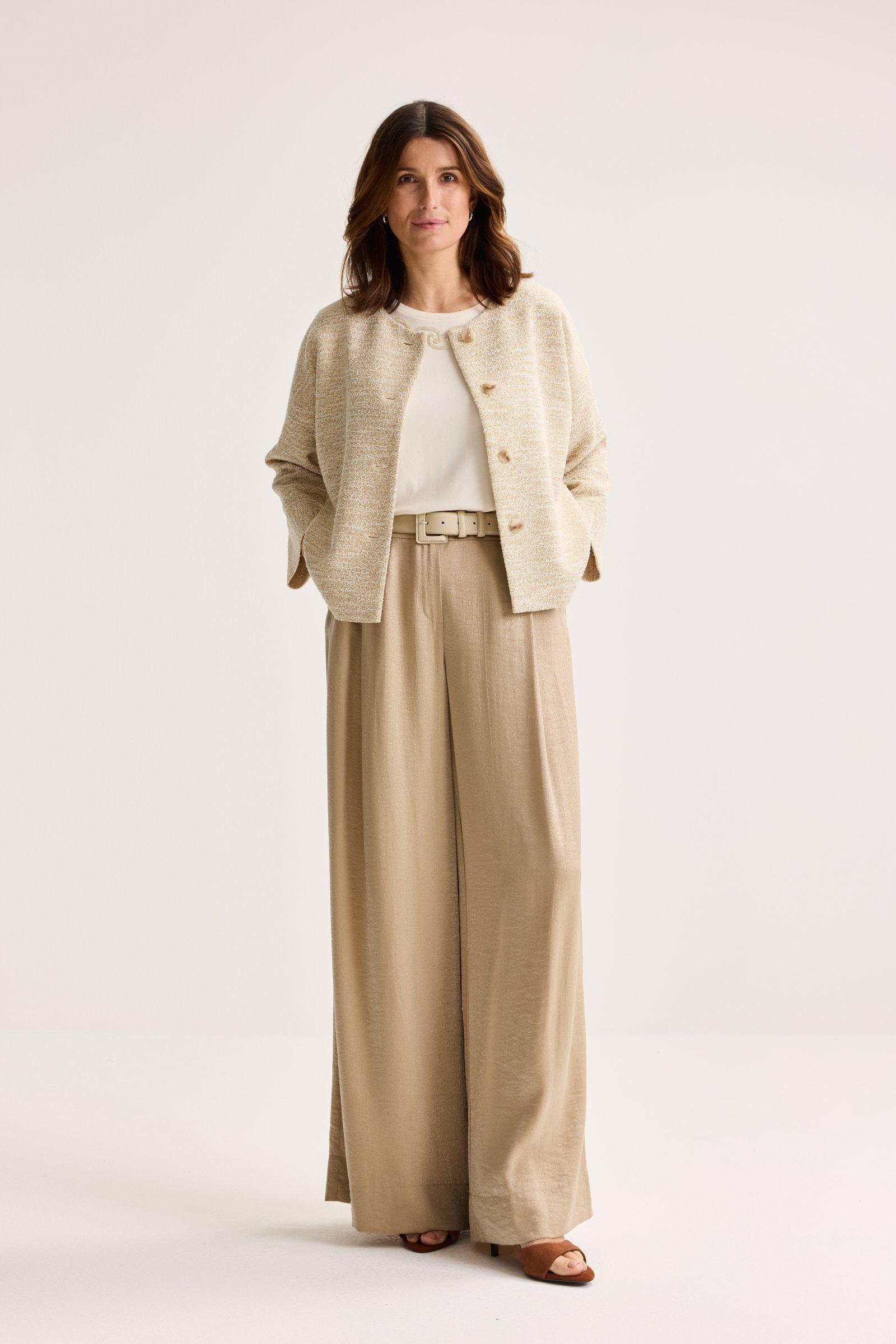 Blazers - Vleermuisjasje in jersey tweed met lurex
