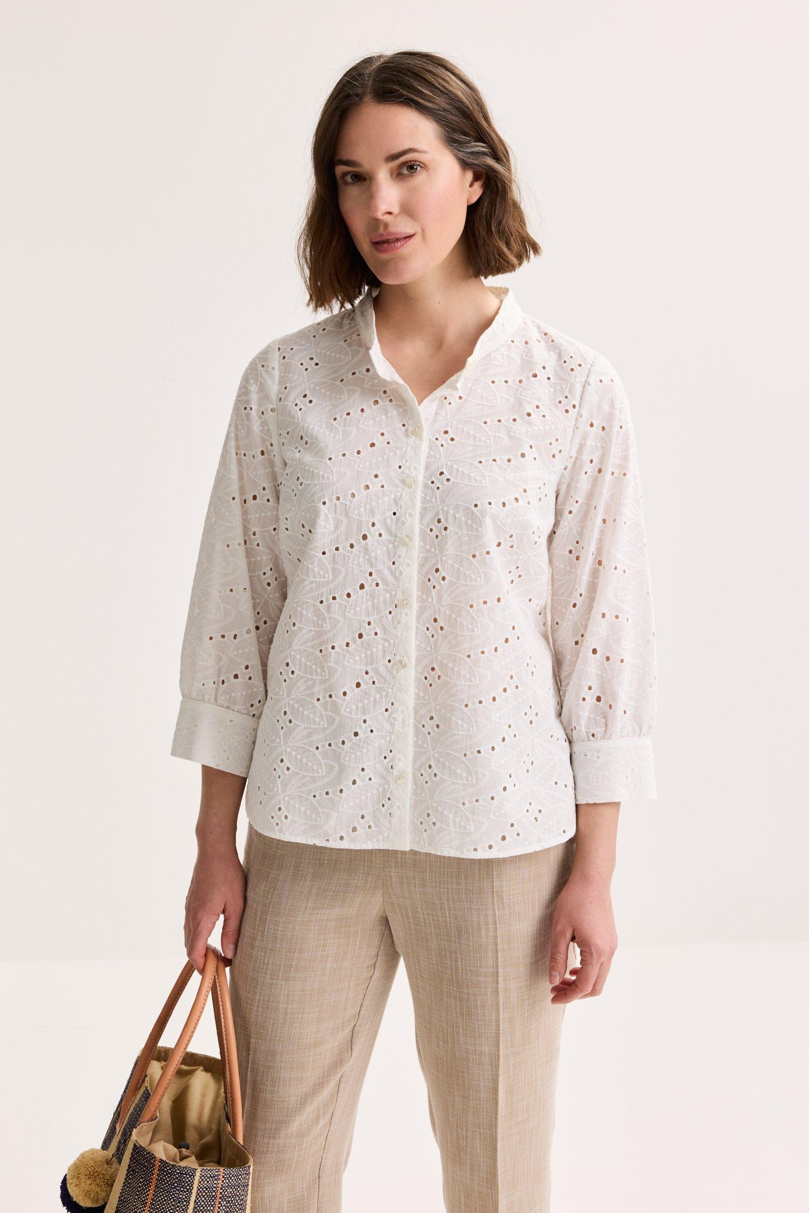 Chemisier en broderie anglaise - null - may