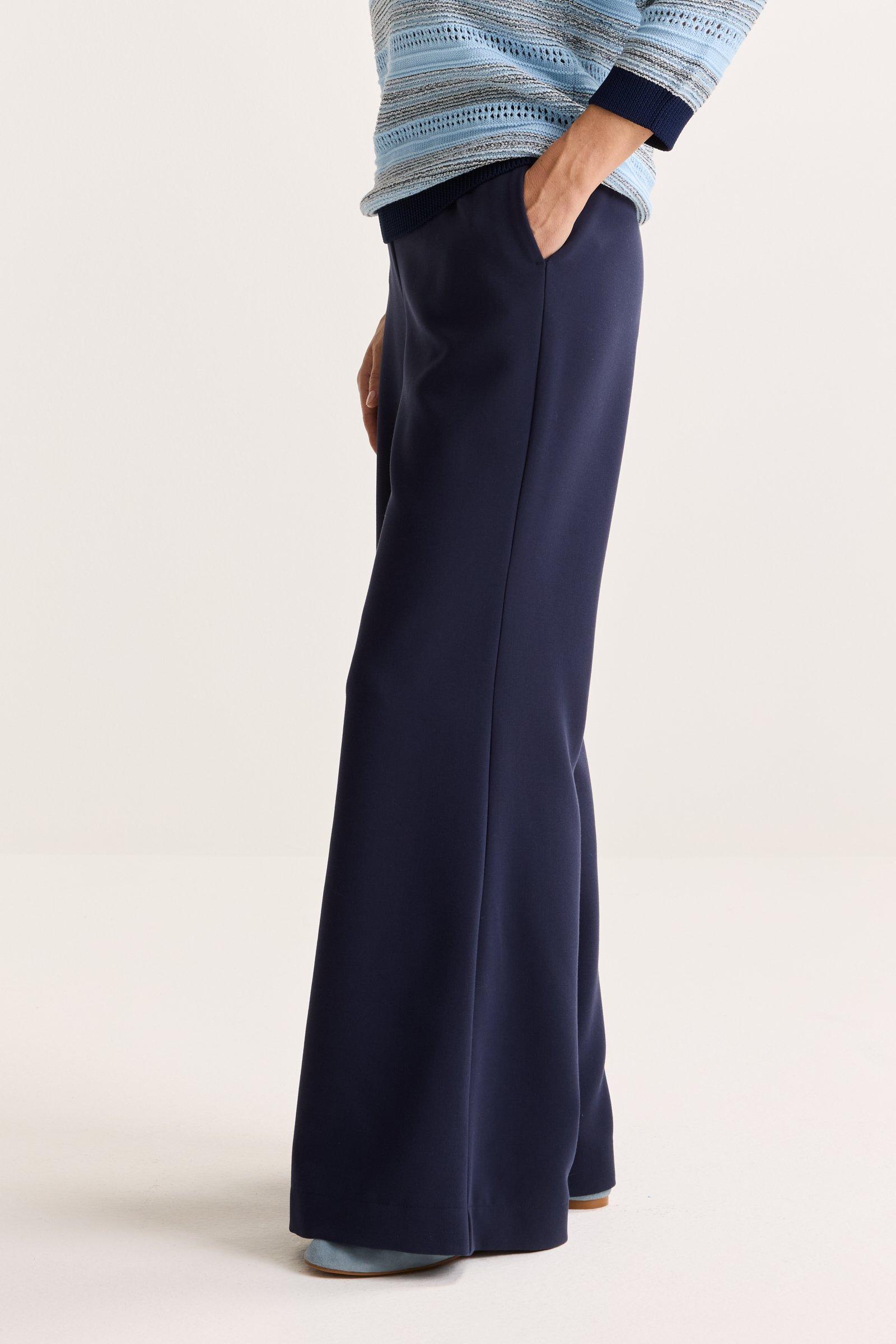 Pantalons - Pantalon large extensible taille élastiquée