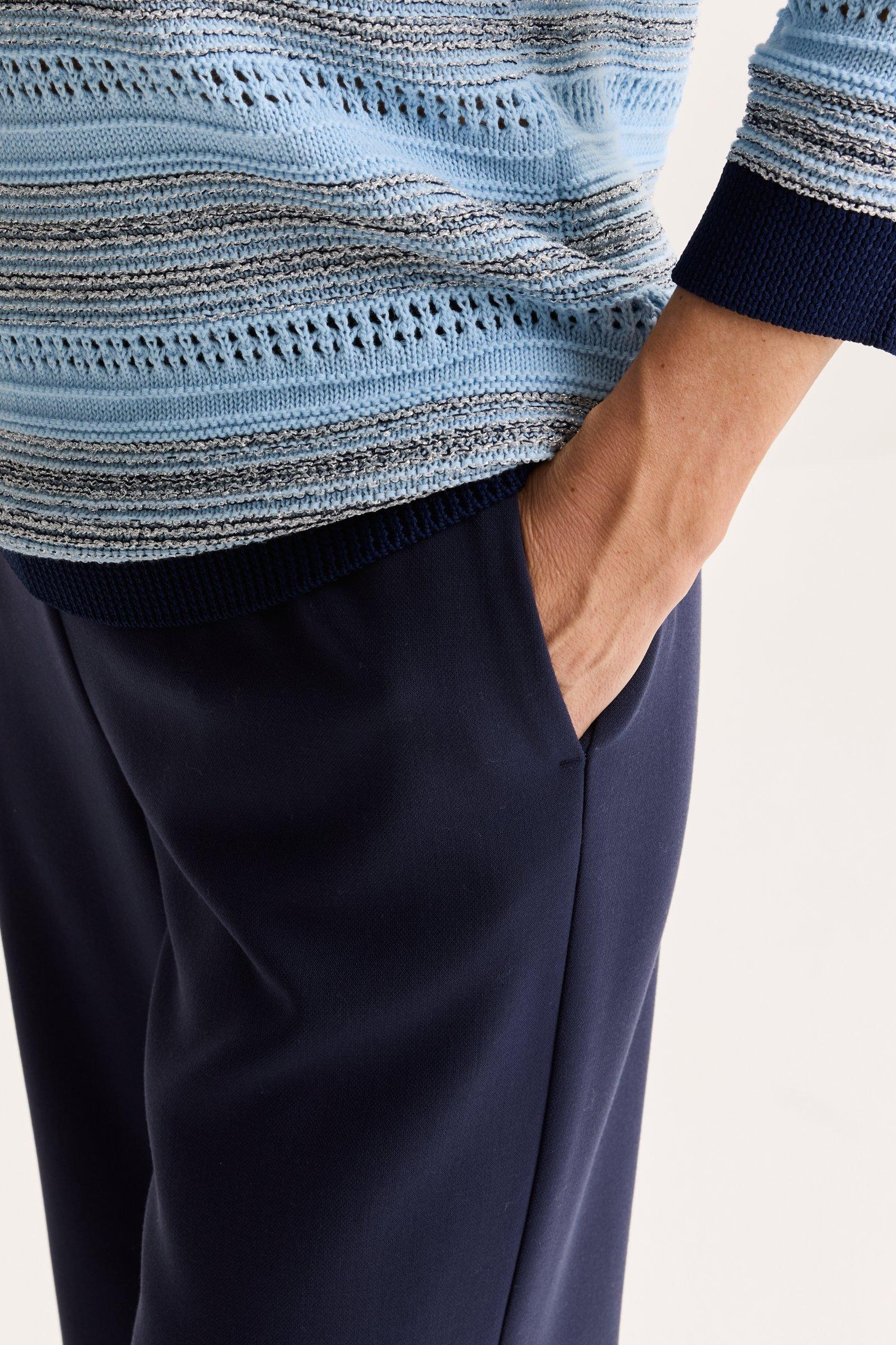 Pantalons - Pantalon large extensible taille élastiquée