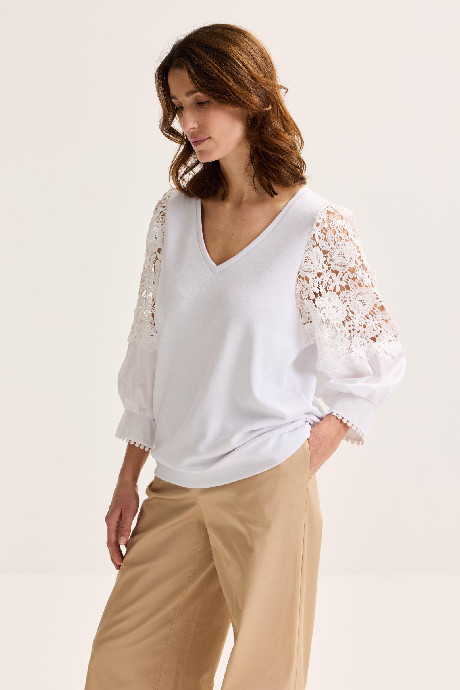 Sweatvest - Blouse e jersey avec guipure